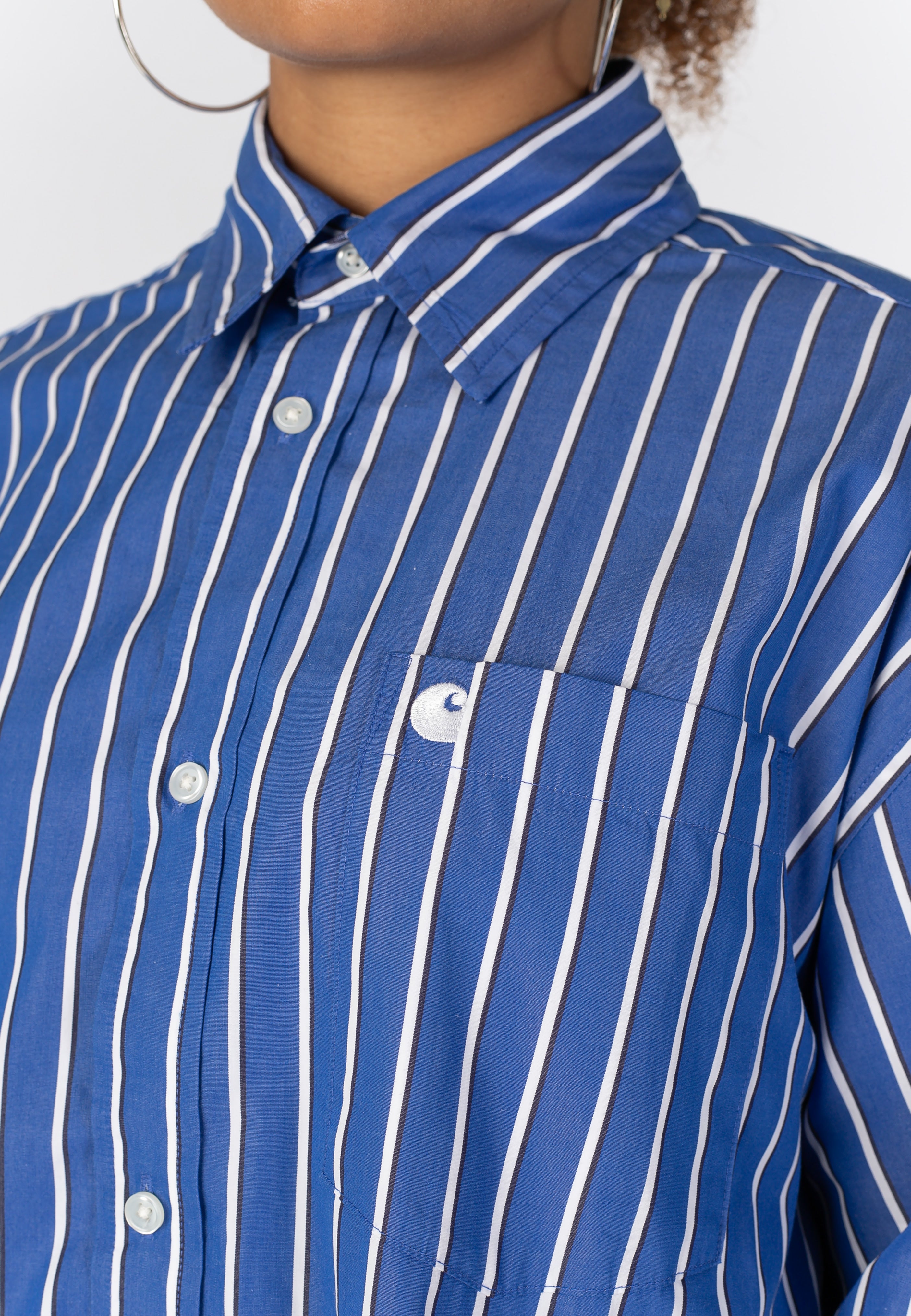 Carhartt WIP - W' Gowan Gowan Stripe/Lapis - Shirt | Women-Image