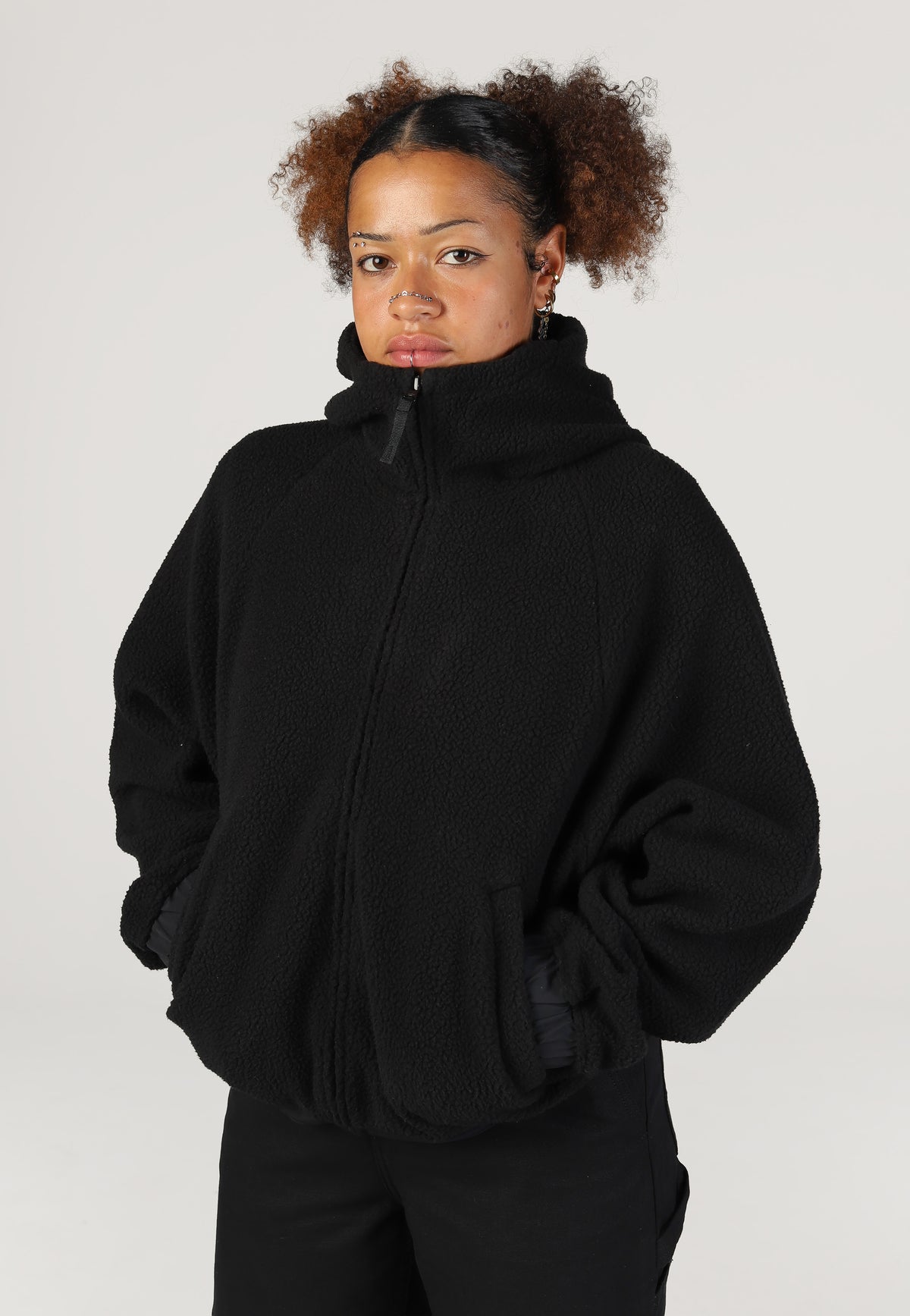 Carhartt WIP W' HD Limn C Fleece Black/Flint Chaqueta | Women-Image