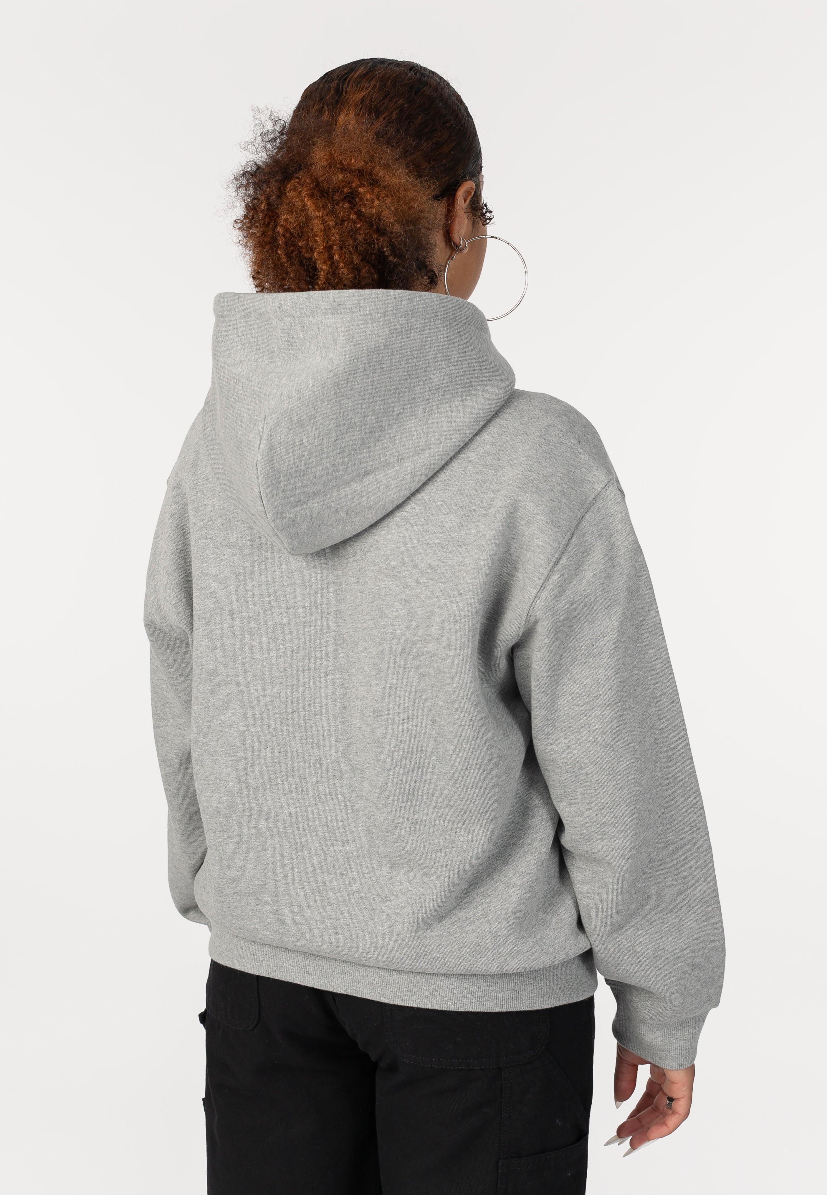 Carhartt WIP - W' HD Small Heart Patch Grey Heather/Black - Hoodie | Women-Image