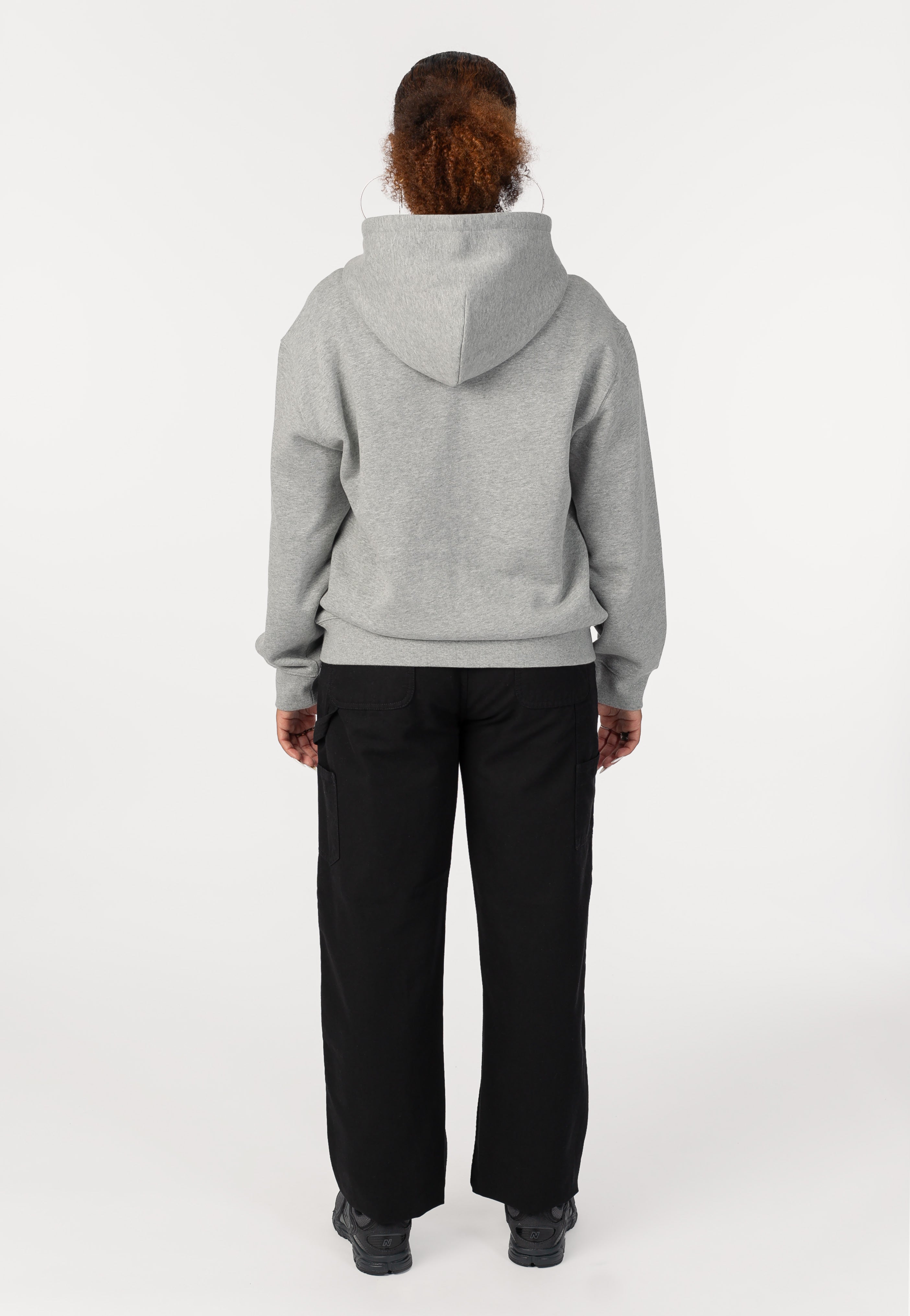 Carhartt WIP - W' HD Small Heart Patch Grey Heather/Black - Hoodie | Women-Image