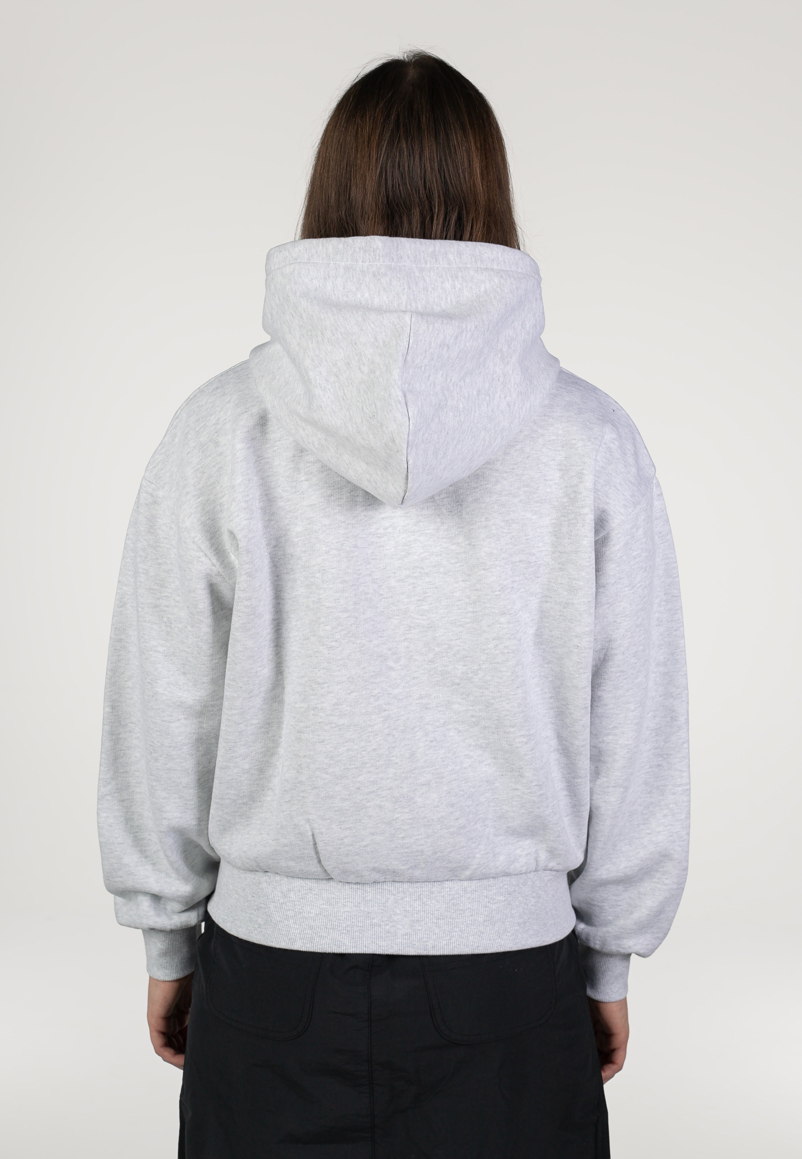 Carhartt WIP W' Hooded Casey Ash Heather/Silver Mikina na zip | Women-Image
