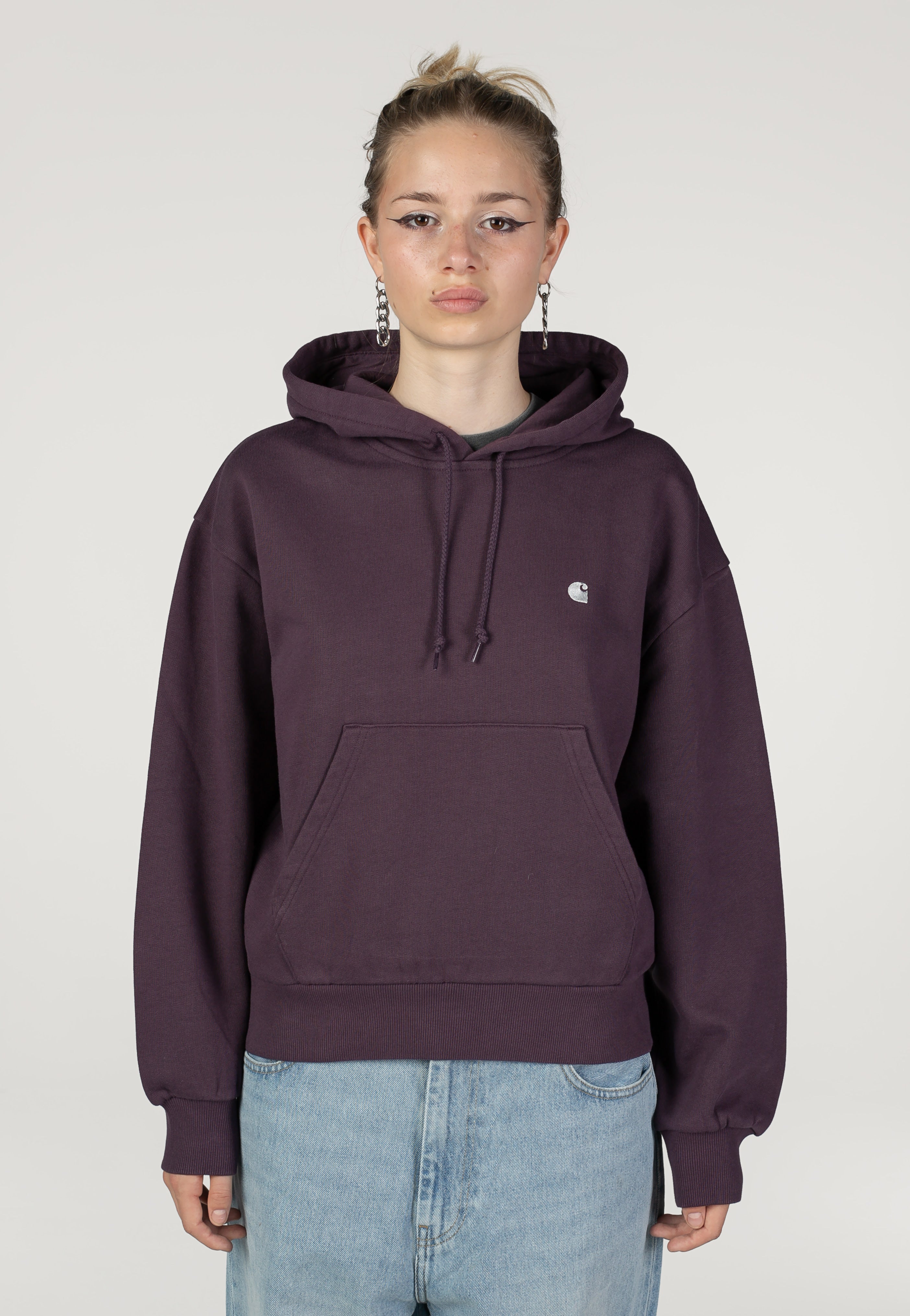 Carhartt WIP - W' Hooded Casey Cozy Purple/Silver - Hoodie | Women-Image