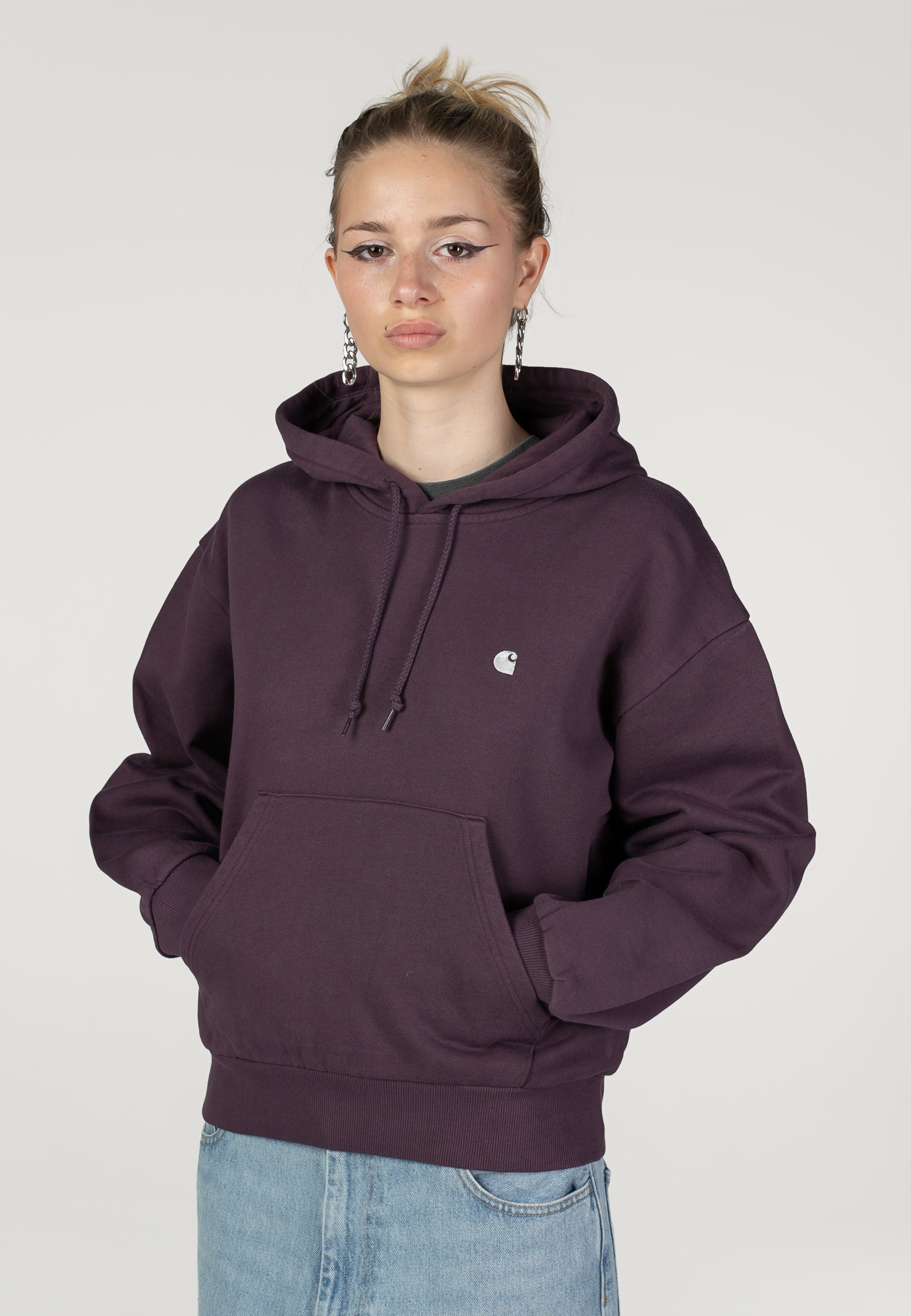 Carhartt WIP - W' Hooded Casey Cozy Purple/Silver - Hoodie | Women-Image