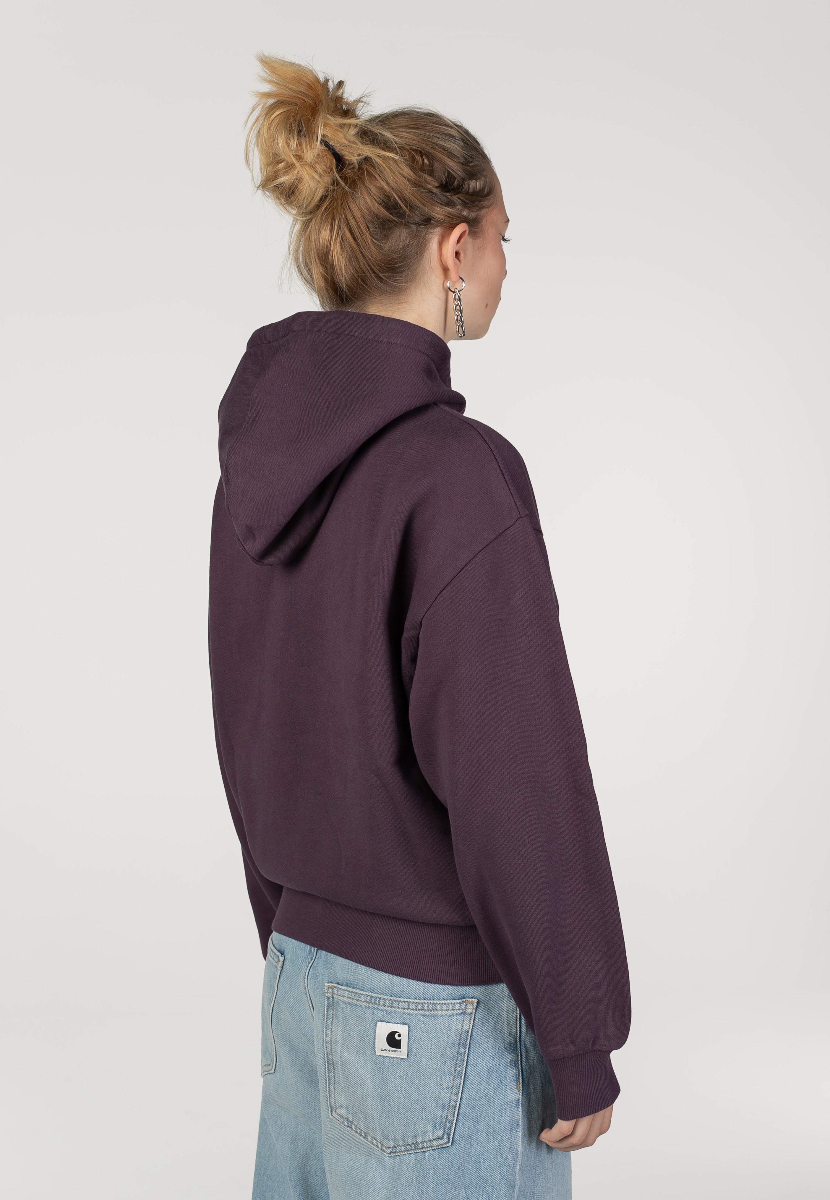 Carhartt WIP - W' Hooded Casey Cozy Purple/Silver - Hoodie | Women-Image