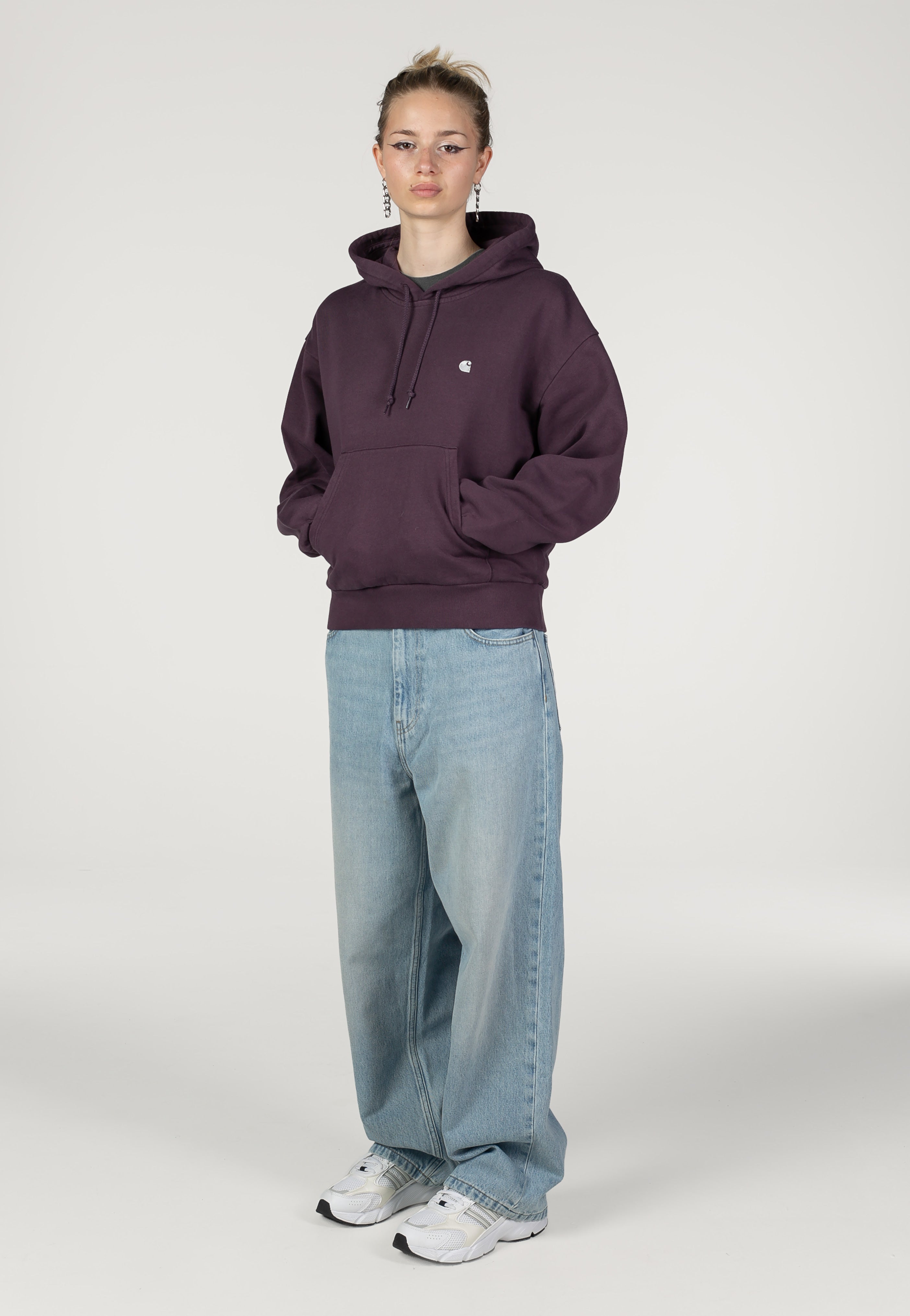 Carhartt WIP - W' Hooded Casey Cozy Purple/Silver - Hoodie | Women-Image