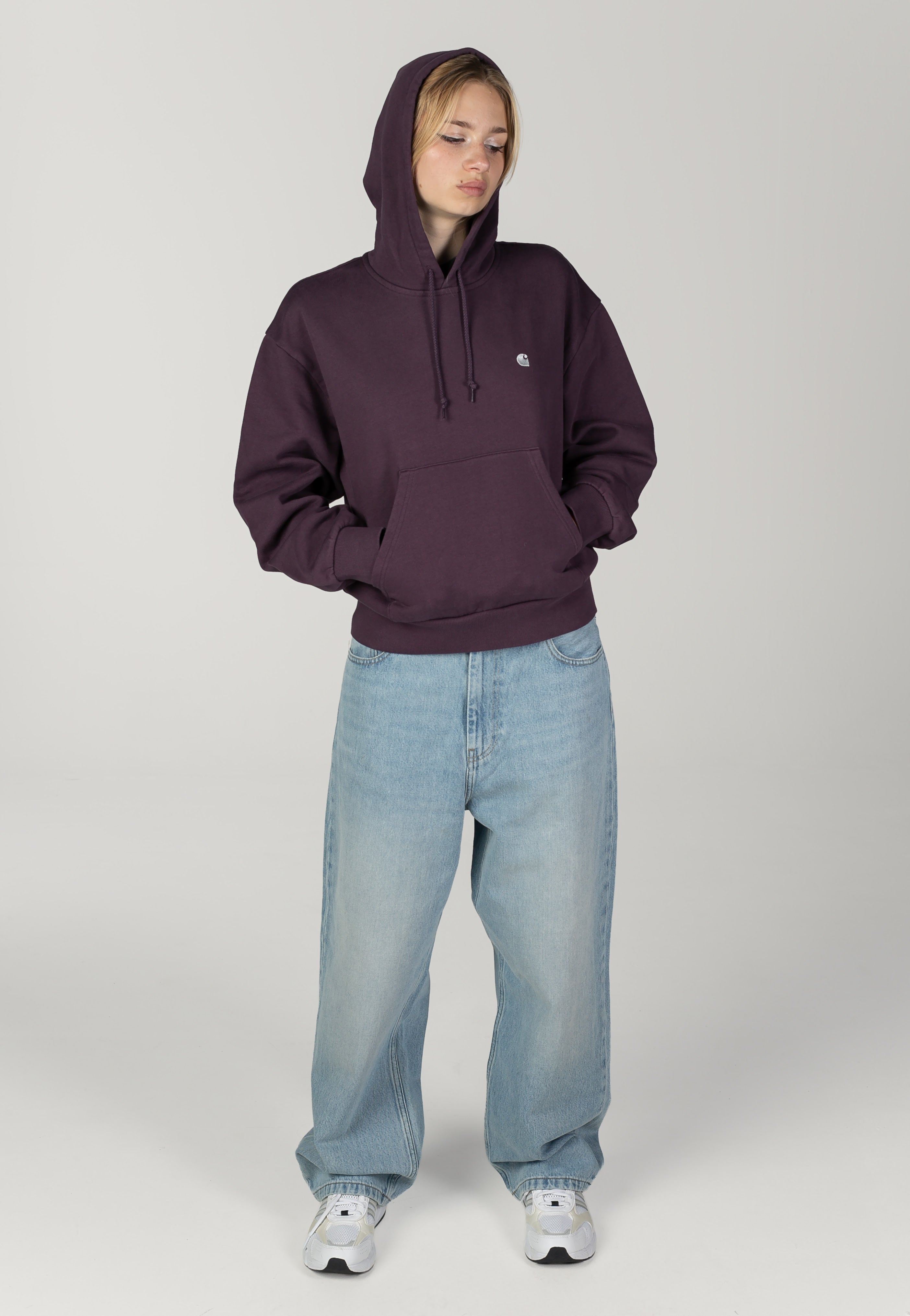 Carhartt WIP - W' Hooded Casey Cozy Purple/Silver - Hoodie | Women-Image