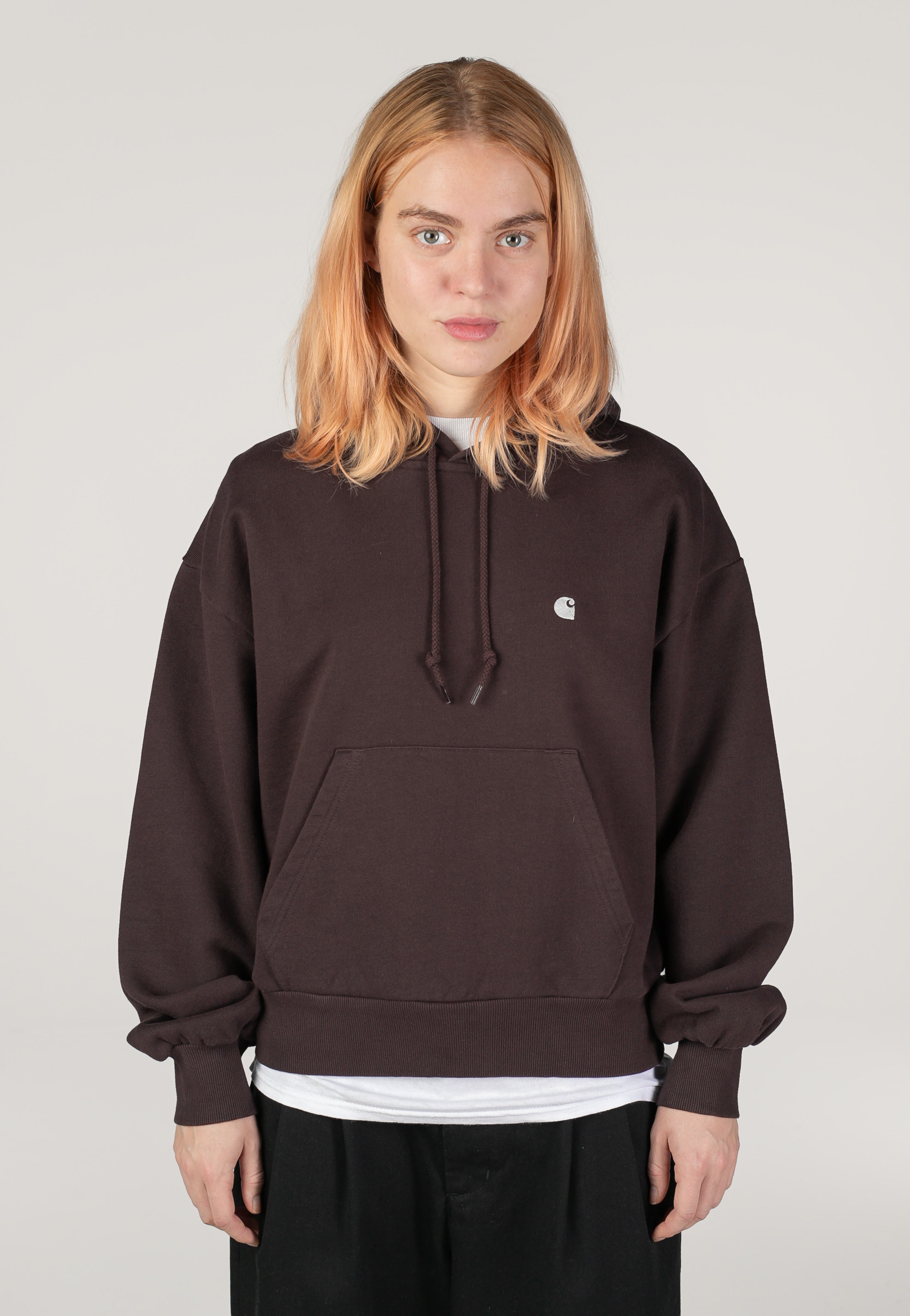 Carhartt WIP - W' Hooded Casey Palisander/Silver - Hoodie | Women-Image