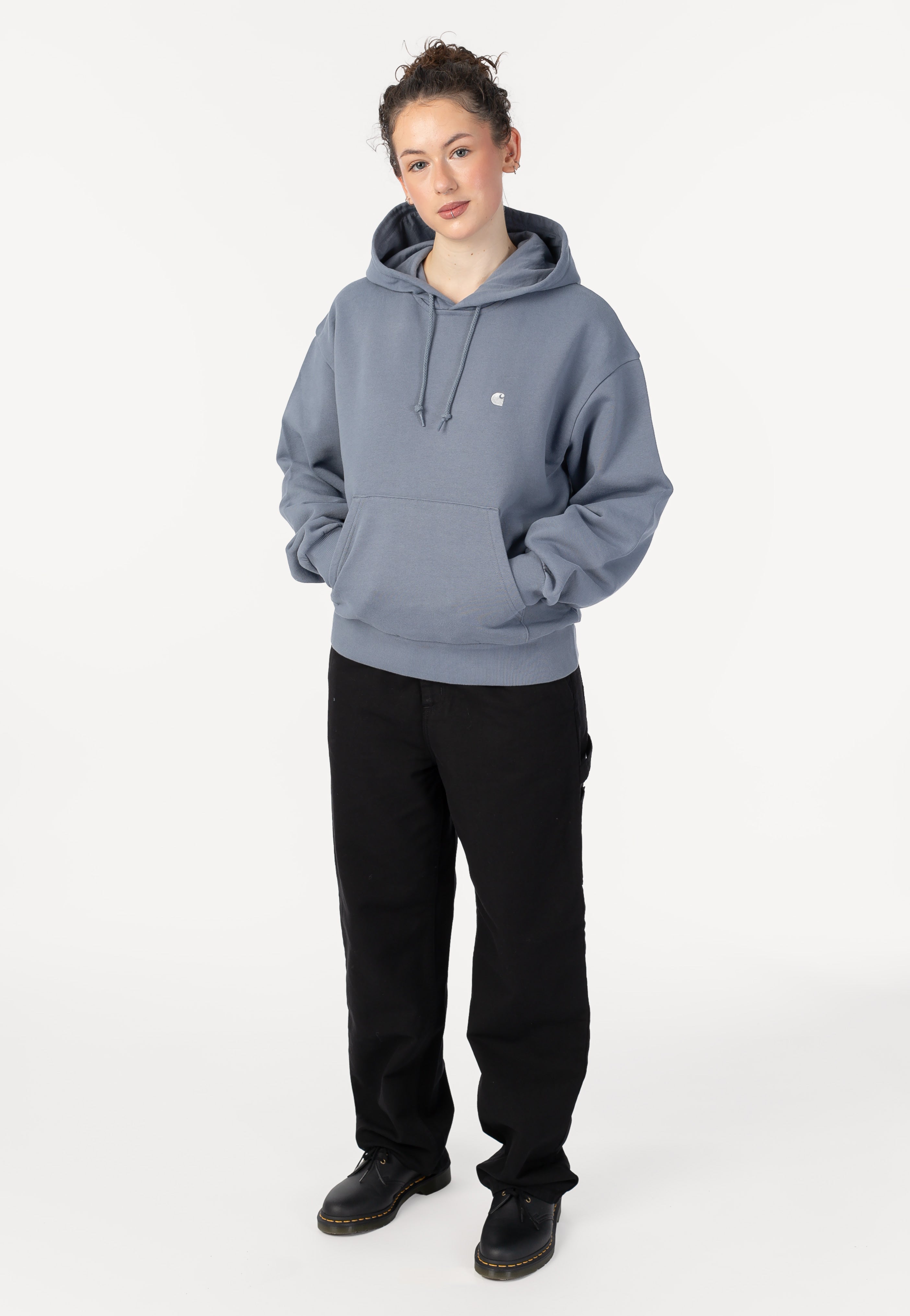 Carhartt WIP - W' Hooded Casey Shady Blue/Silver - Hoodie | Women-Image