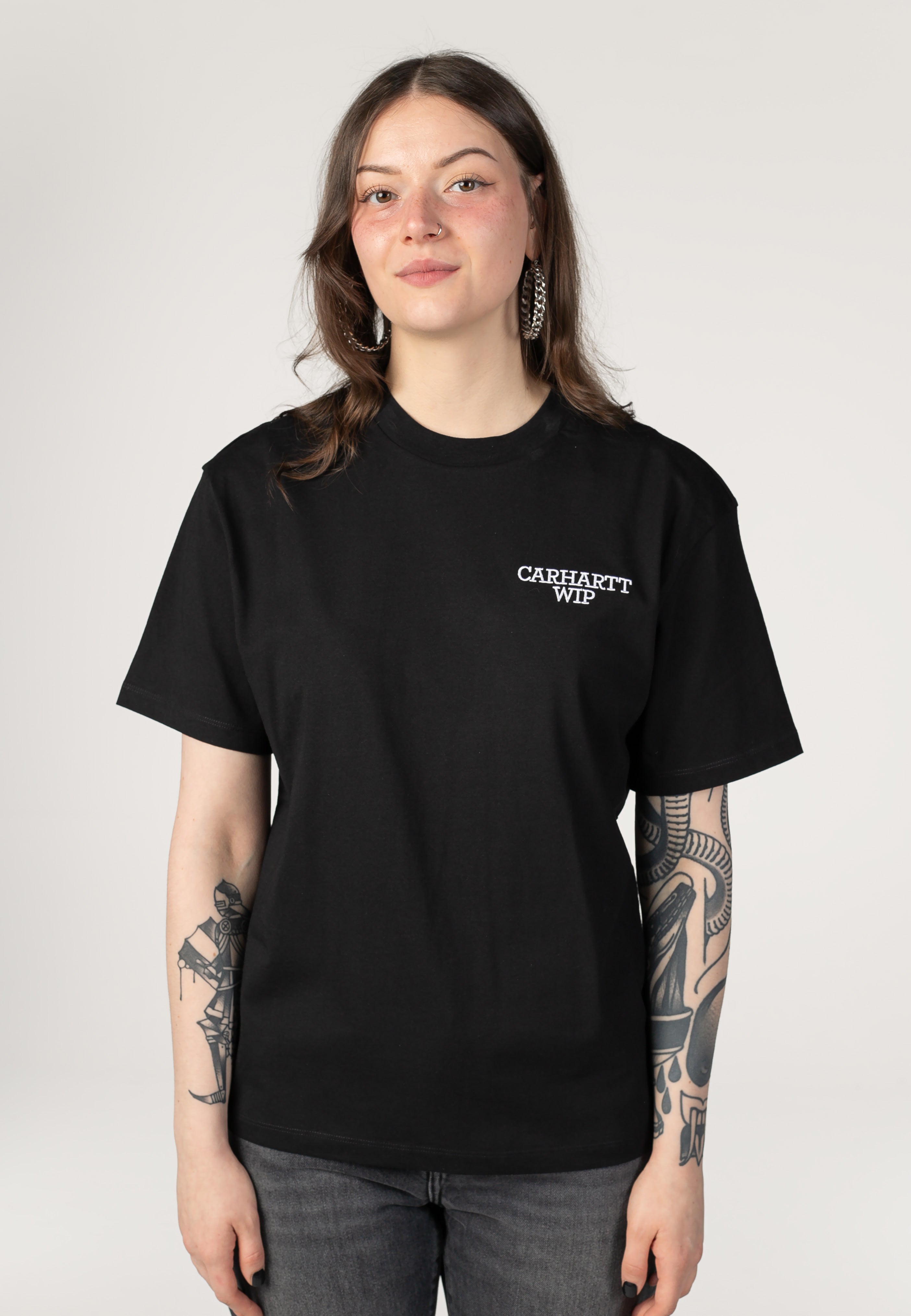 Carhartt WIP - W' Hugging Cats Black - T-Shirt | Women-Image