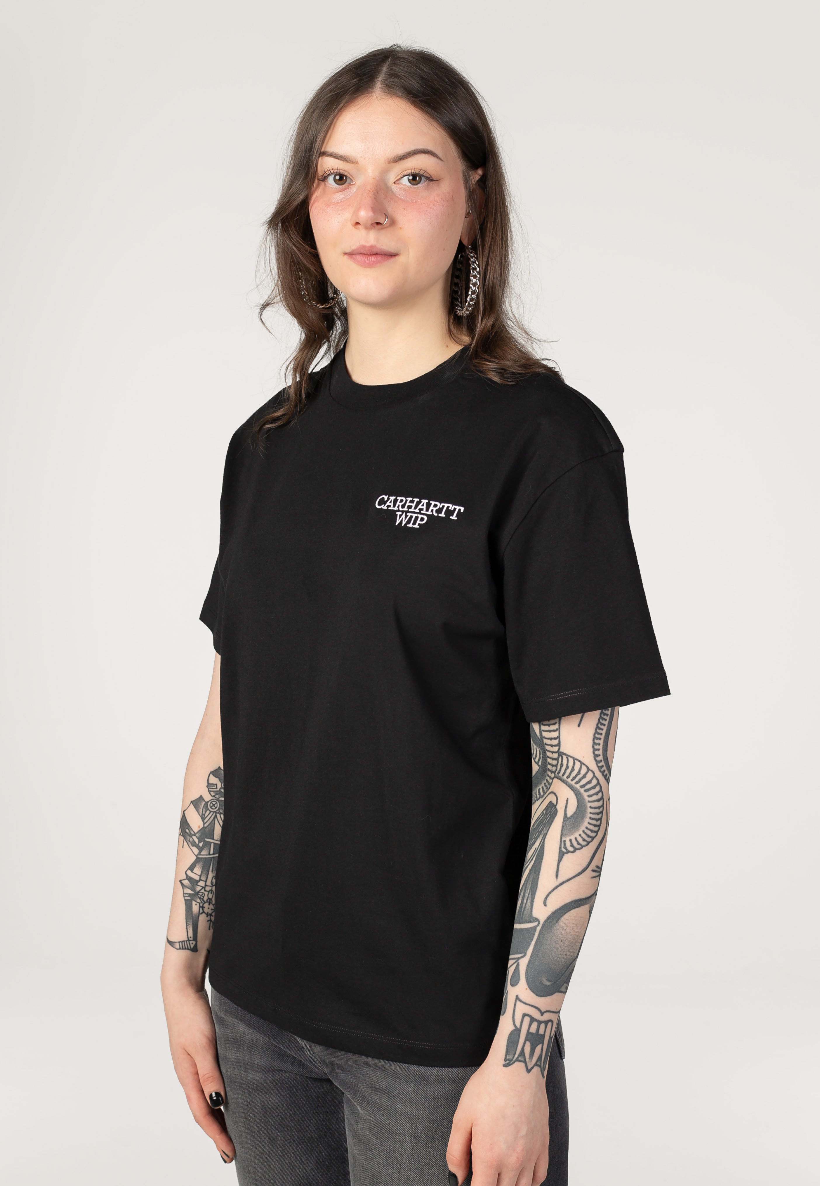 Carhartt WIP - W' Hugging Cats Black - T-Shirt | Women-Image