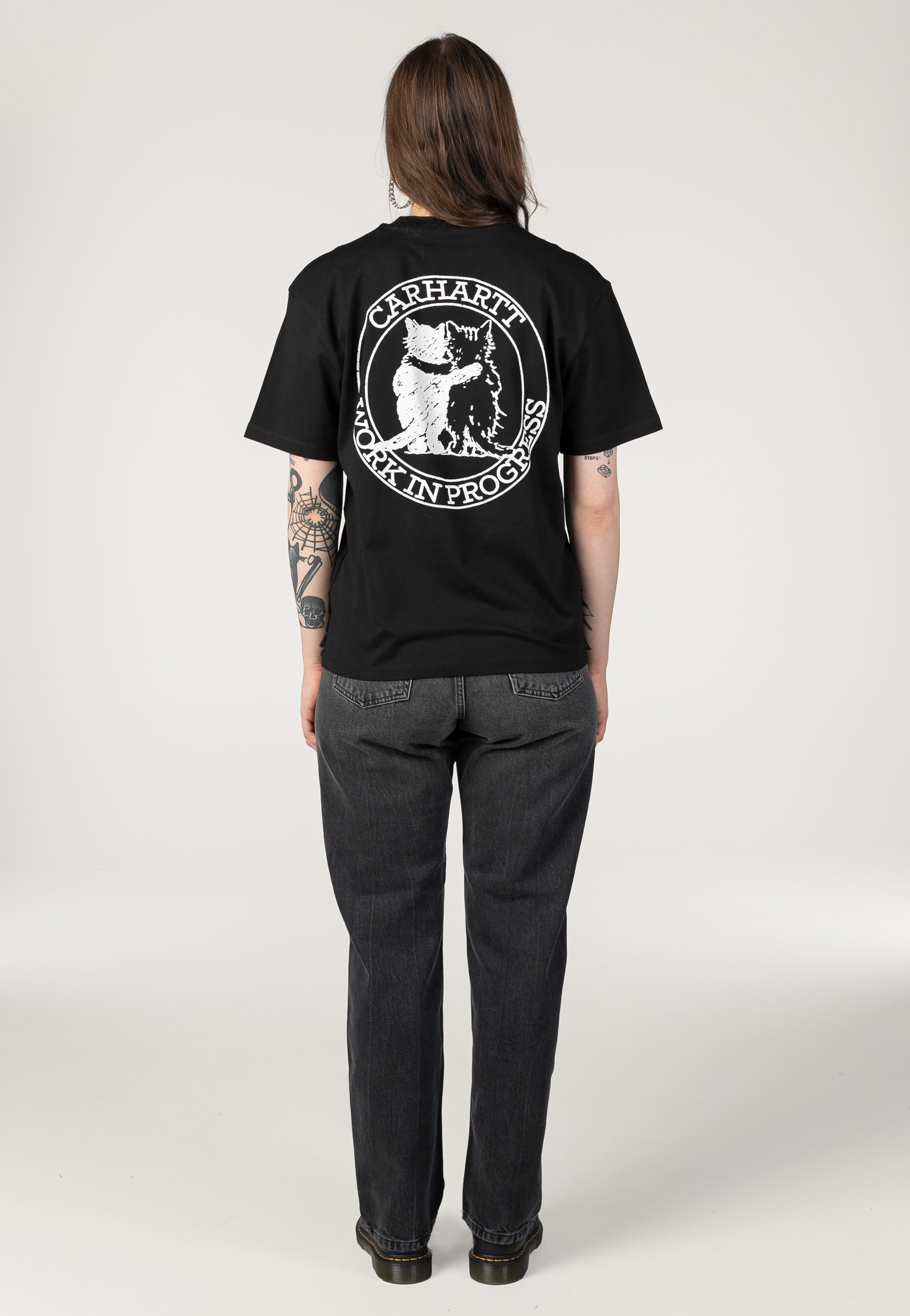 Carhartt WIP - W' Hugging Cats Black - T-Shirt | Women-Image