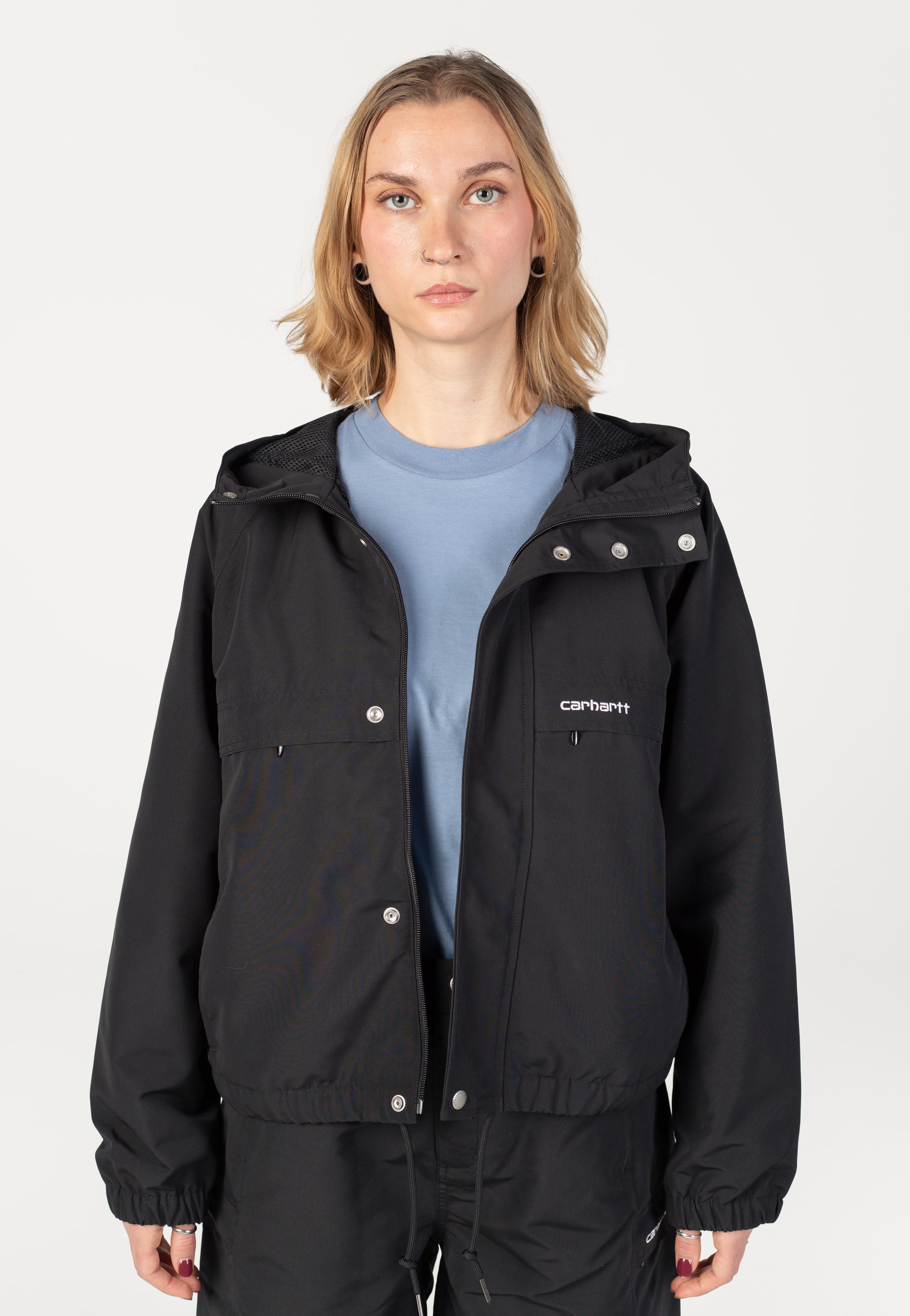 Carhartt WIP - W' Iwan Black/White - Jacket | Women-Image