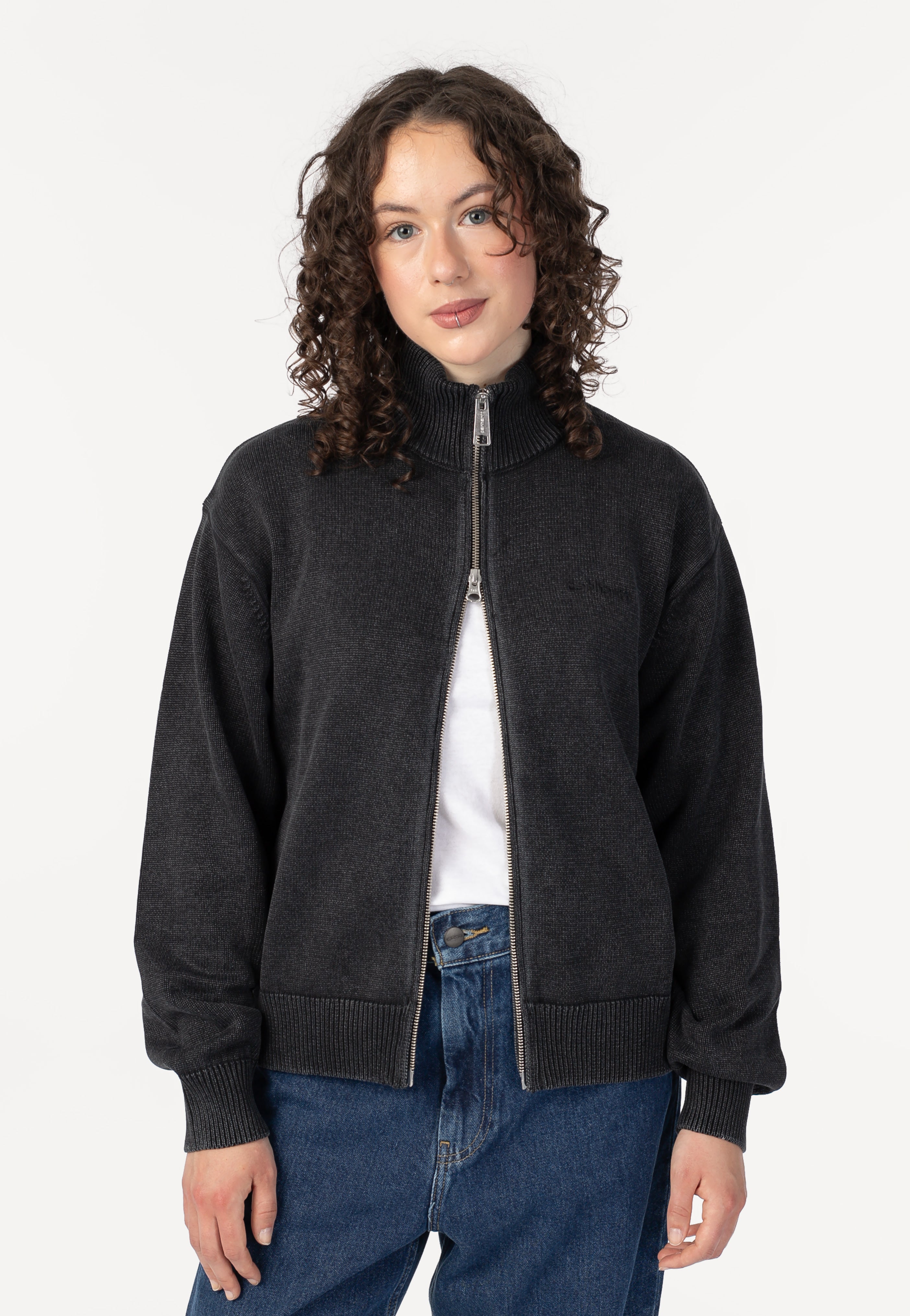 W' Kori Garment Dyed Black - Zipper