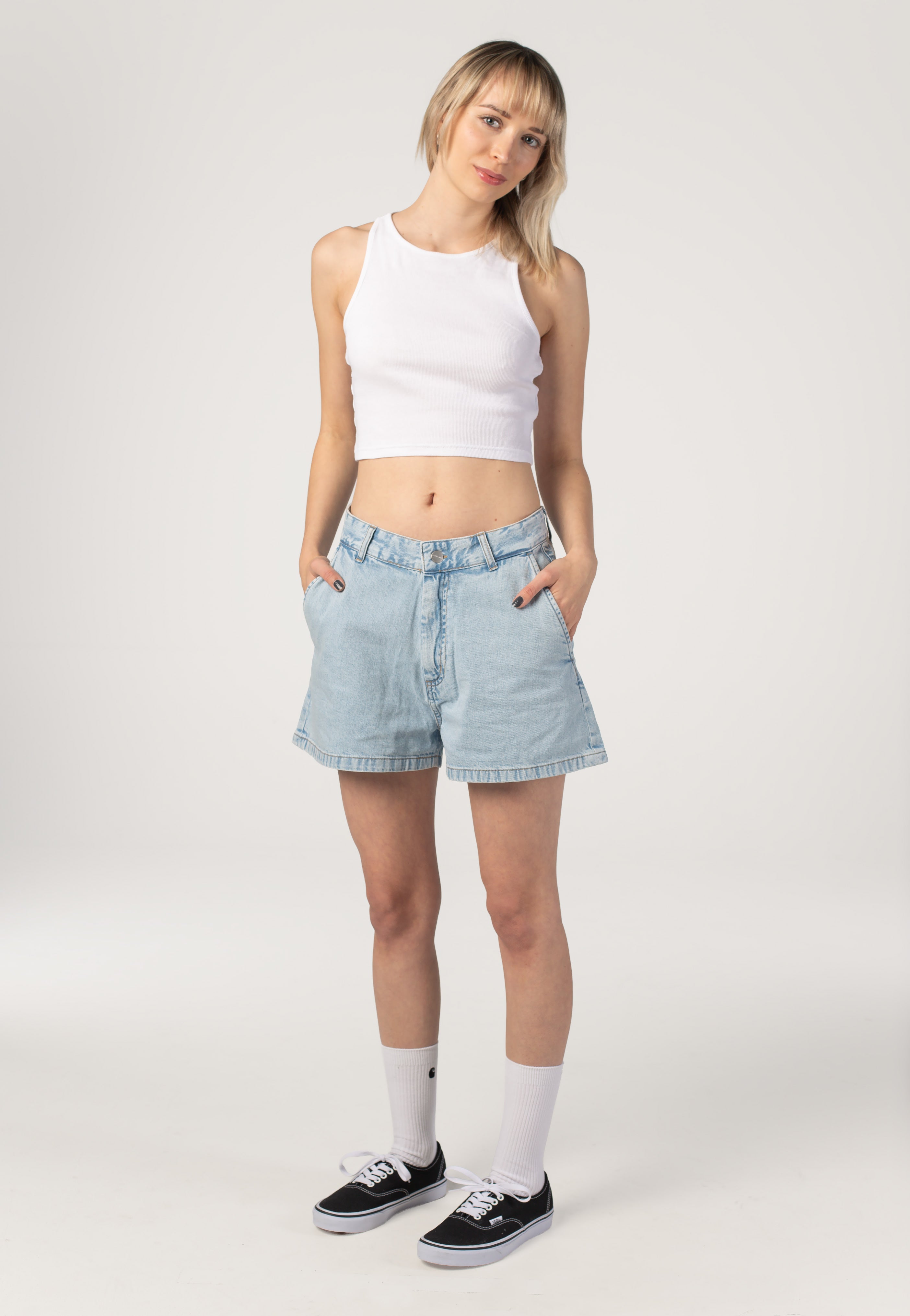 Carhartt WIP - W' Lova Stone Bleached Blue - Shorts | Women-Image