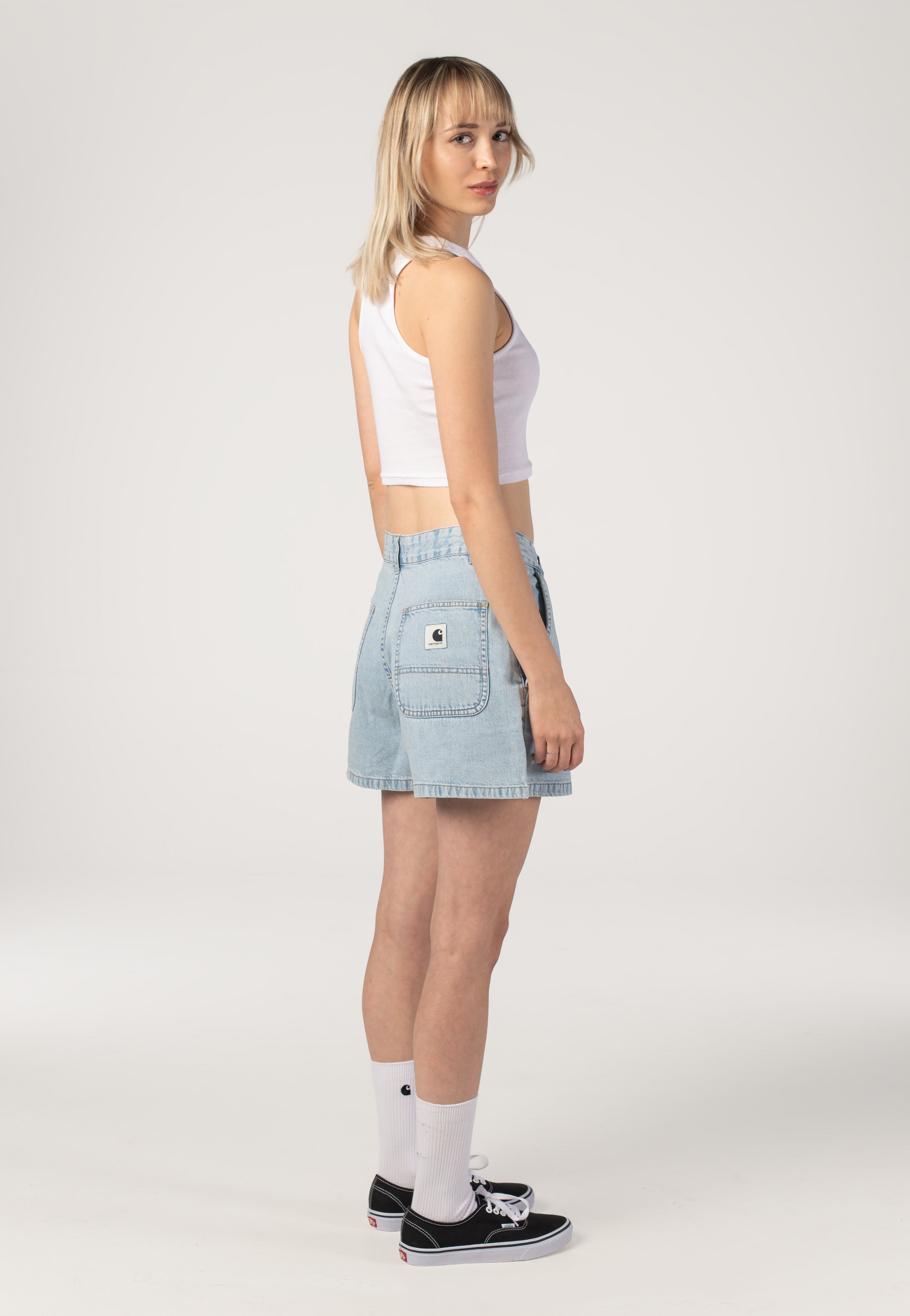 Carhartt WIP - W' Lova Stone Bleached Blue - Shorts | Women-Image