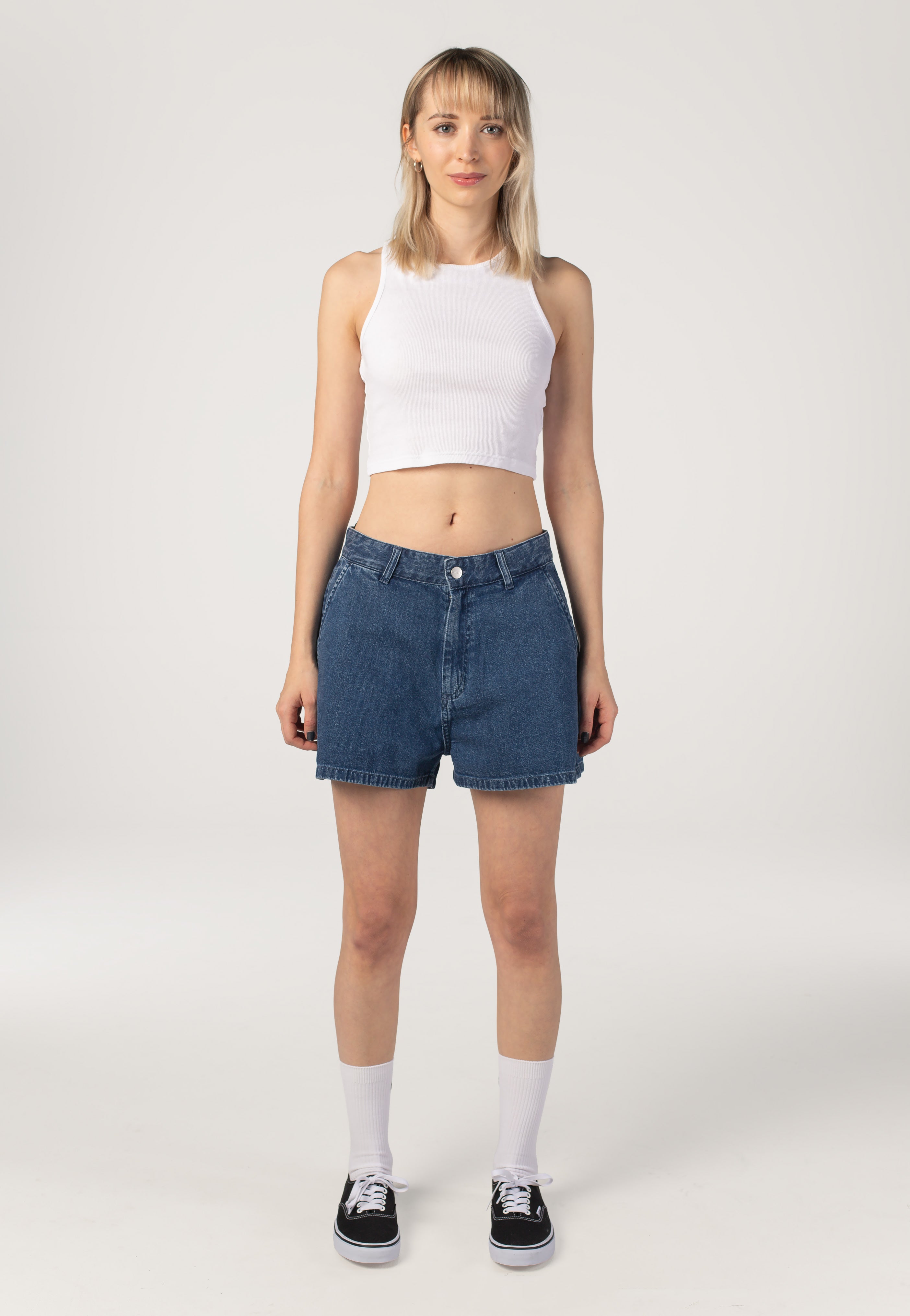 Carhartt WIP - W' Lova Stone Washed Blue - Shorts | Women-Image