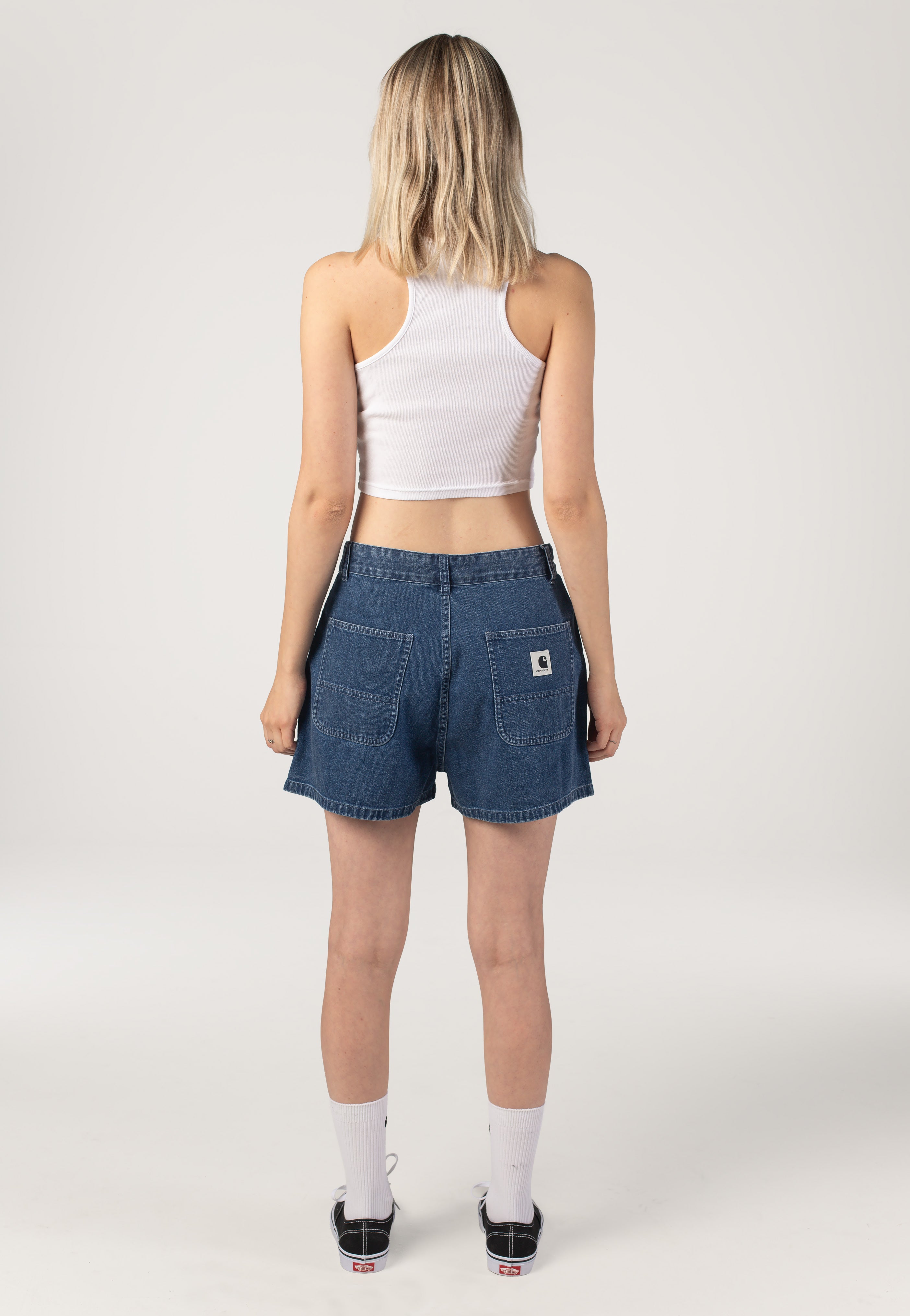 Carhartt WIP - W' Lova Stone Washed Blue - Shorts | Women-Image