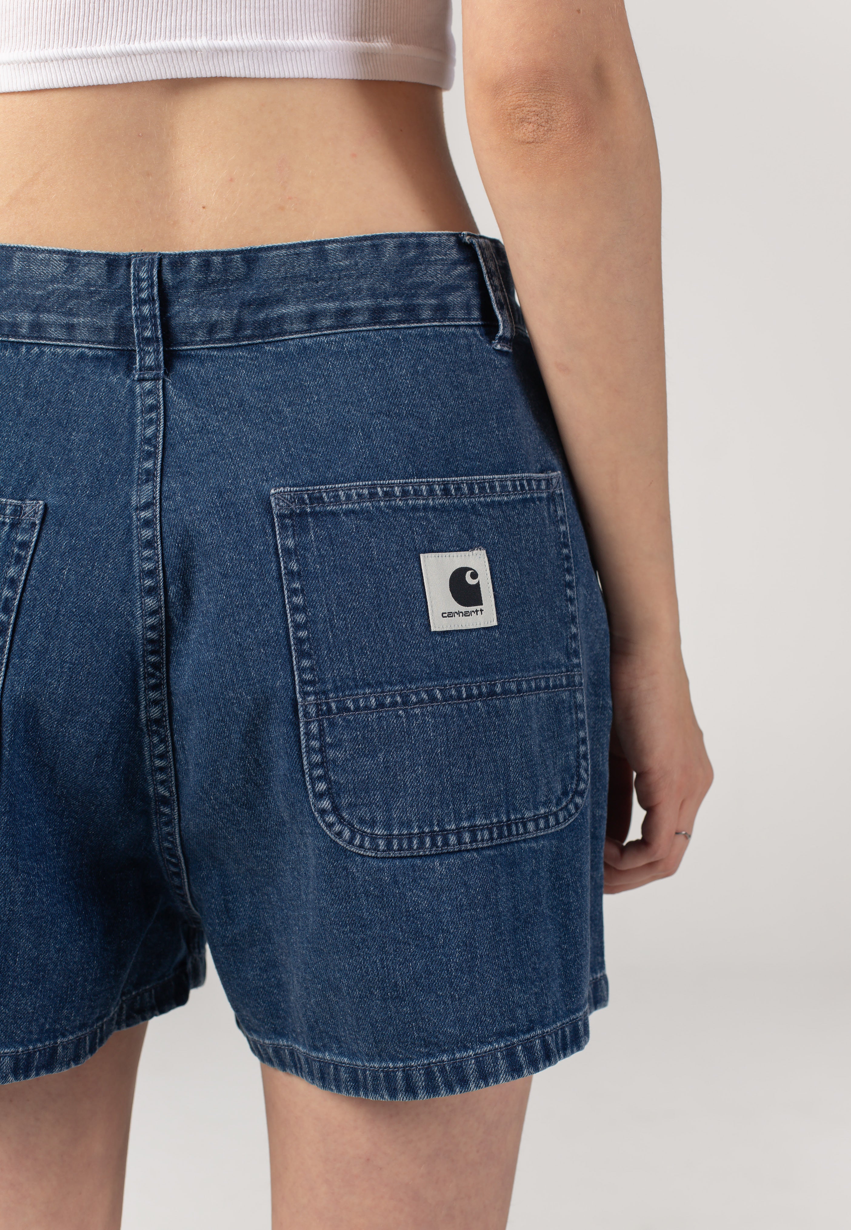 Carhartt WIP - W' Lova Stone Washed Blue - Shorts | Women-Image