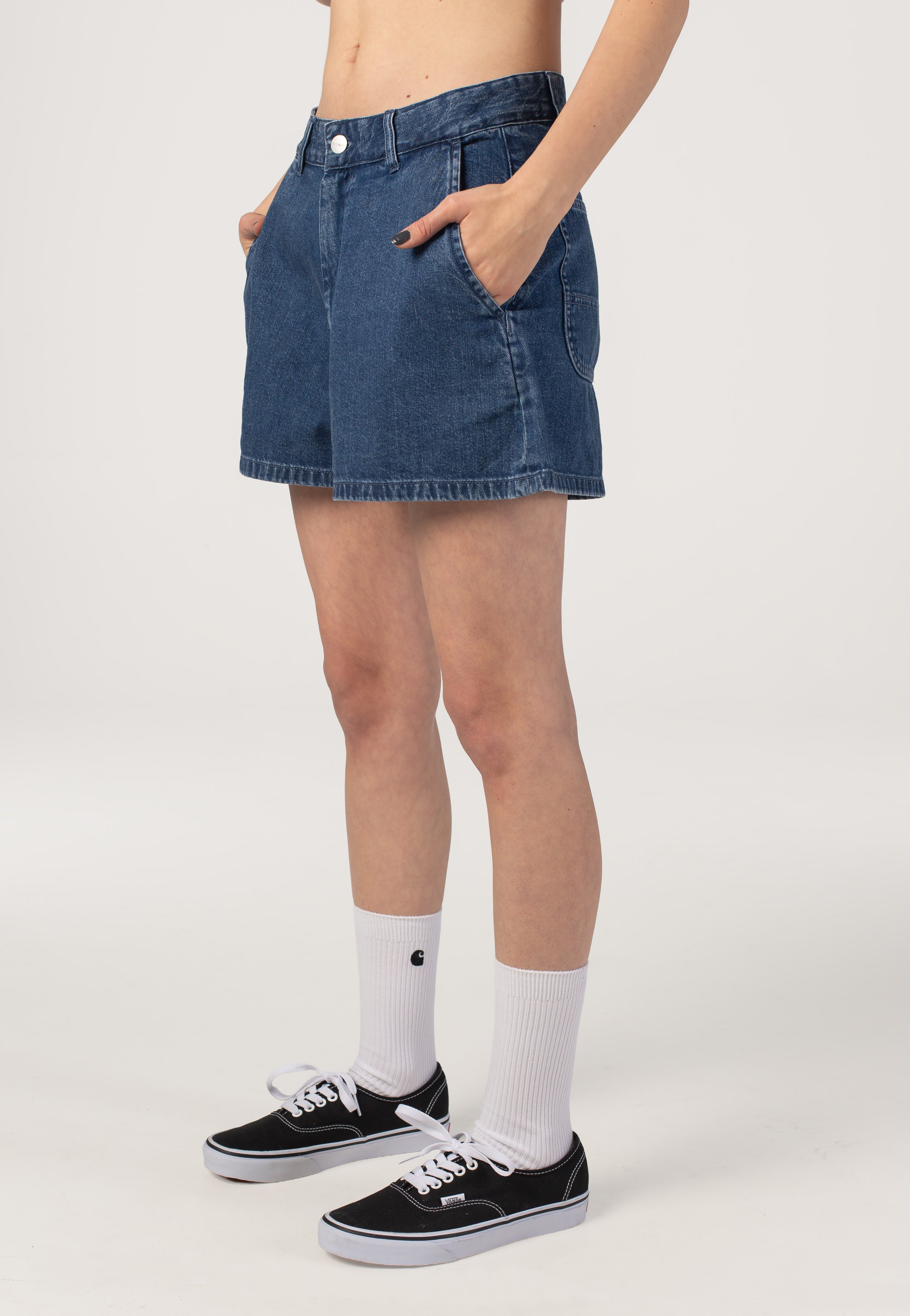 Carhartt WIP - W' Lova Stone Washed Blue - Shorts | Women-Image