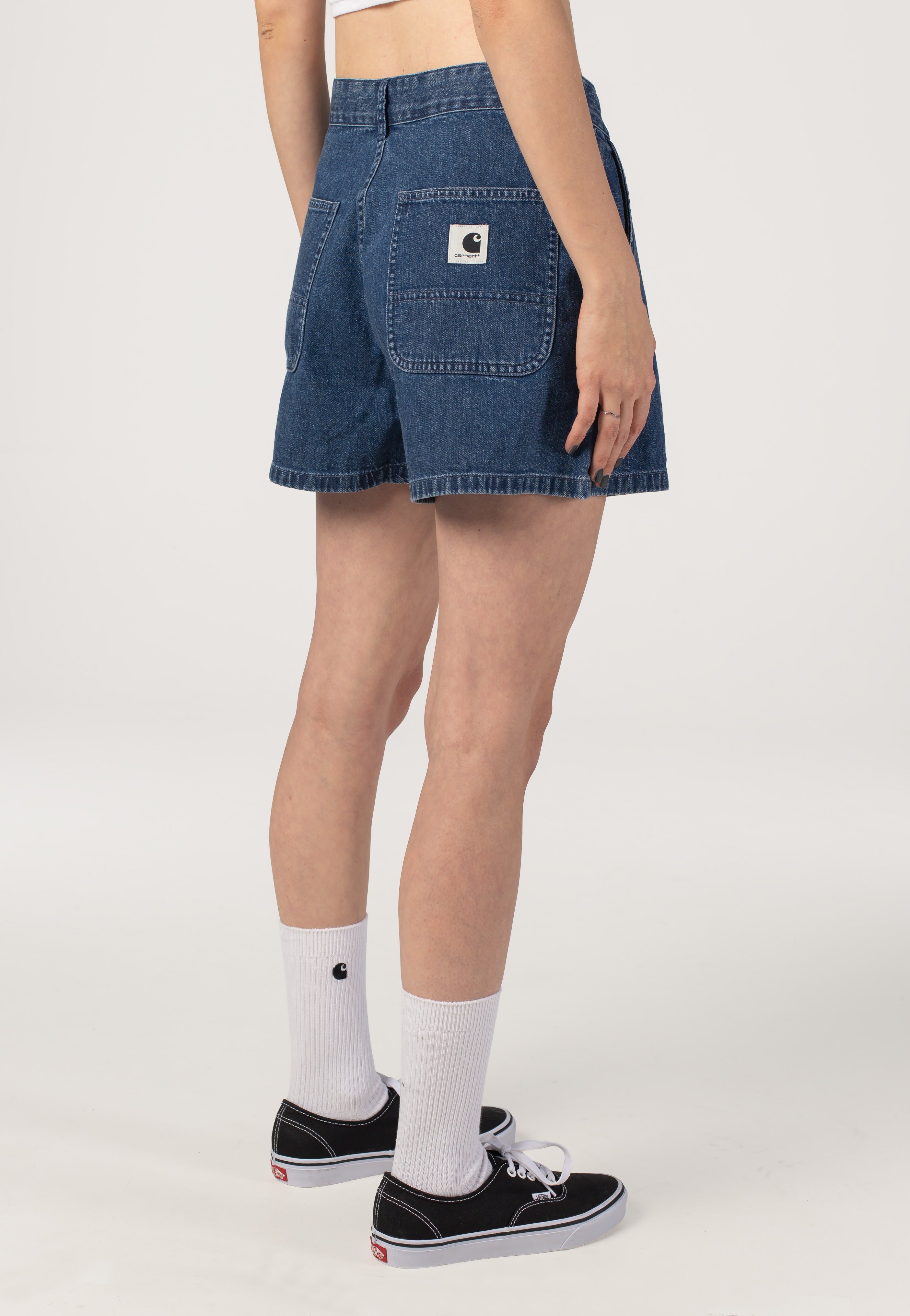 Carhartt WIP - W' Lova Stone Washed Blue - Shorts | Women-Image