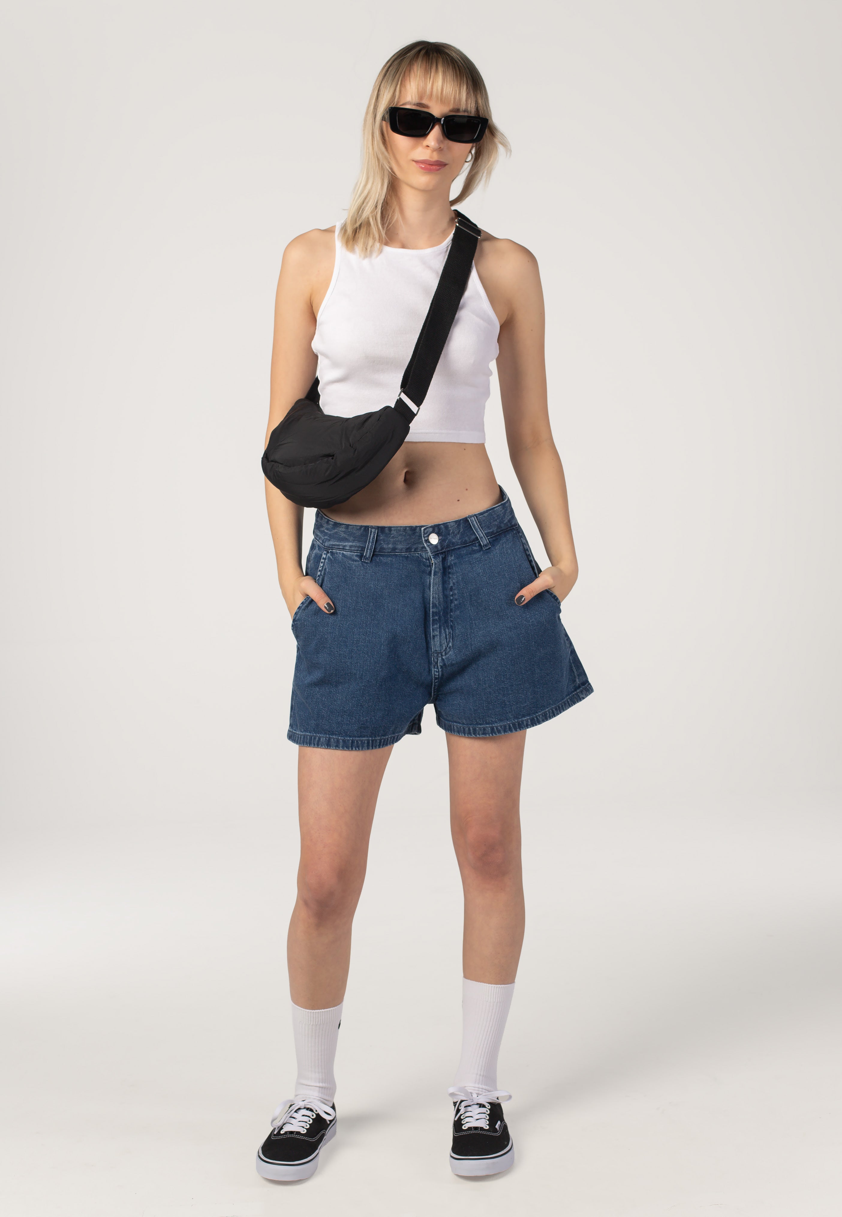 Carhartt WIP - W' Lova Stone Washed Blue - Shorts | Women-Image