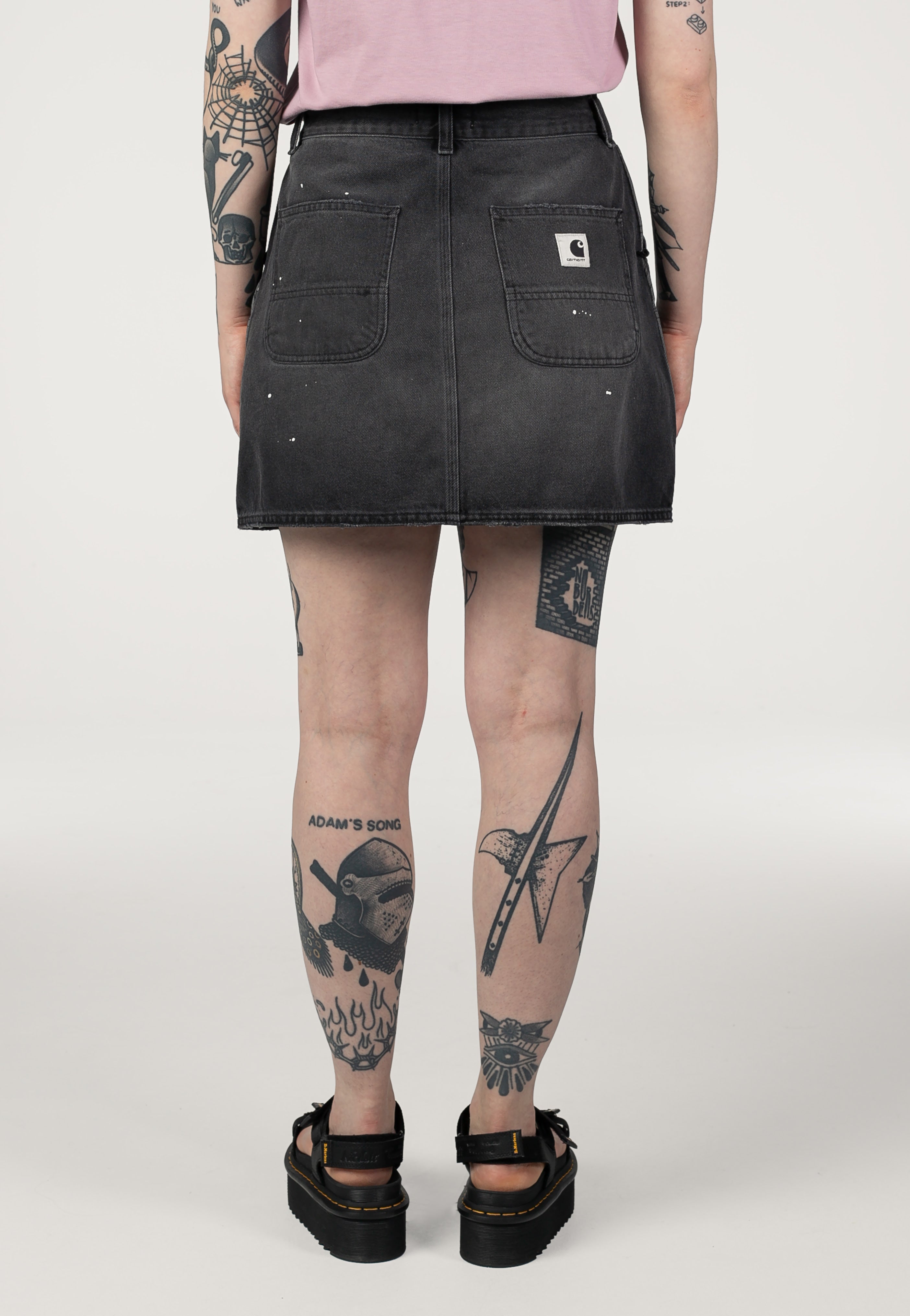 Carhartt WIP - W' Maeve Double Knee Destroy Wash Black - Skirt | Women-Image