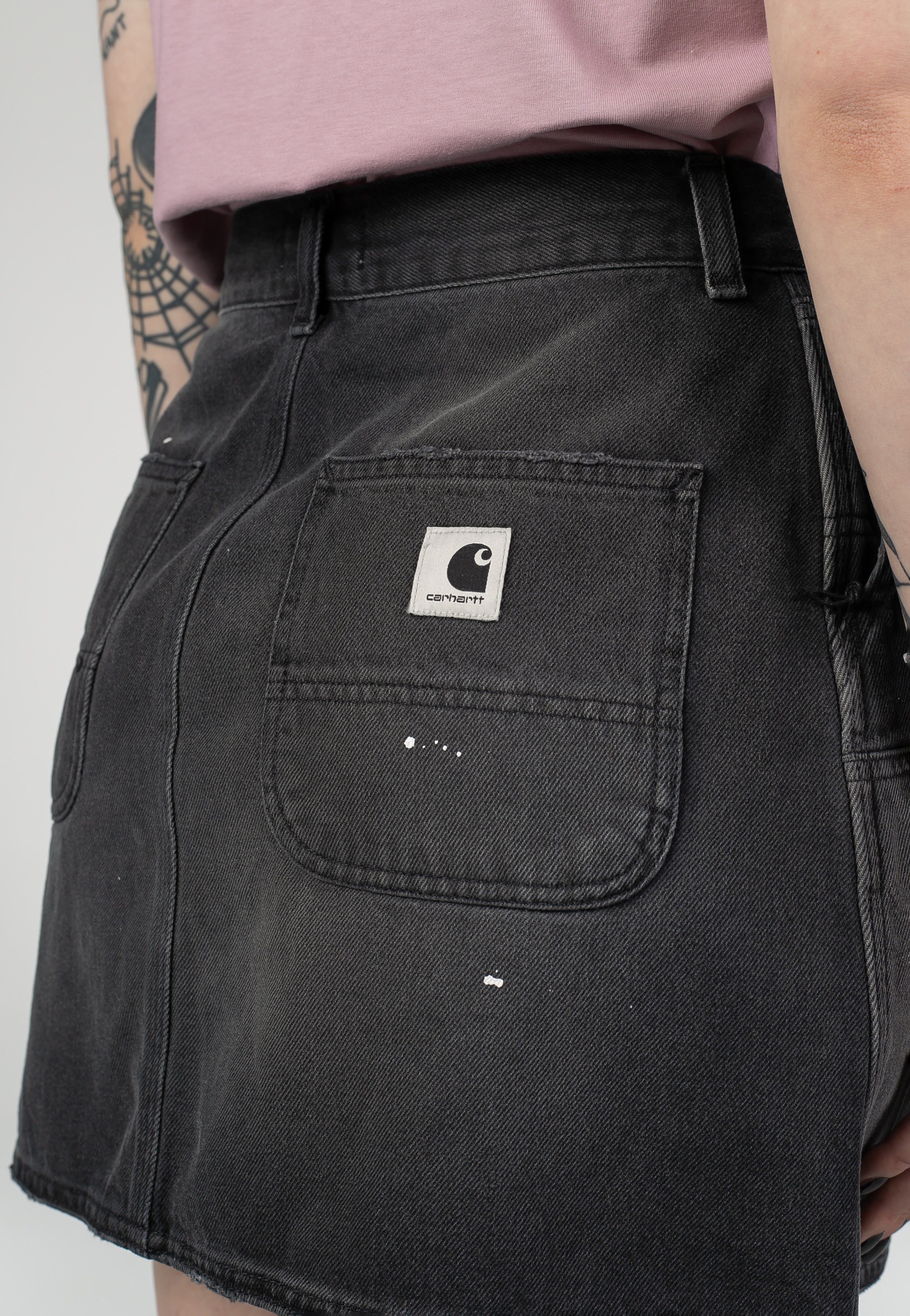 Carhartt WIP - W' Maeve Double Knee Destroy Wash Black - Skirt | Women-Image
