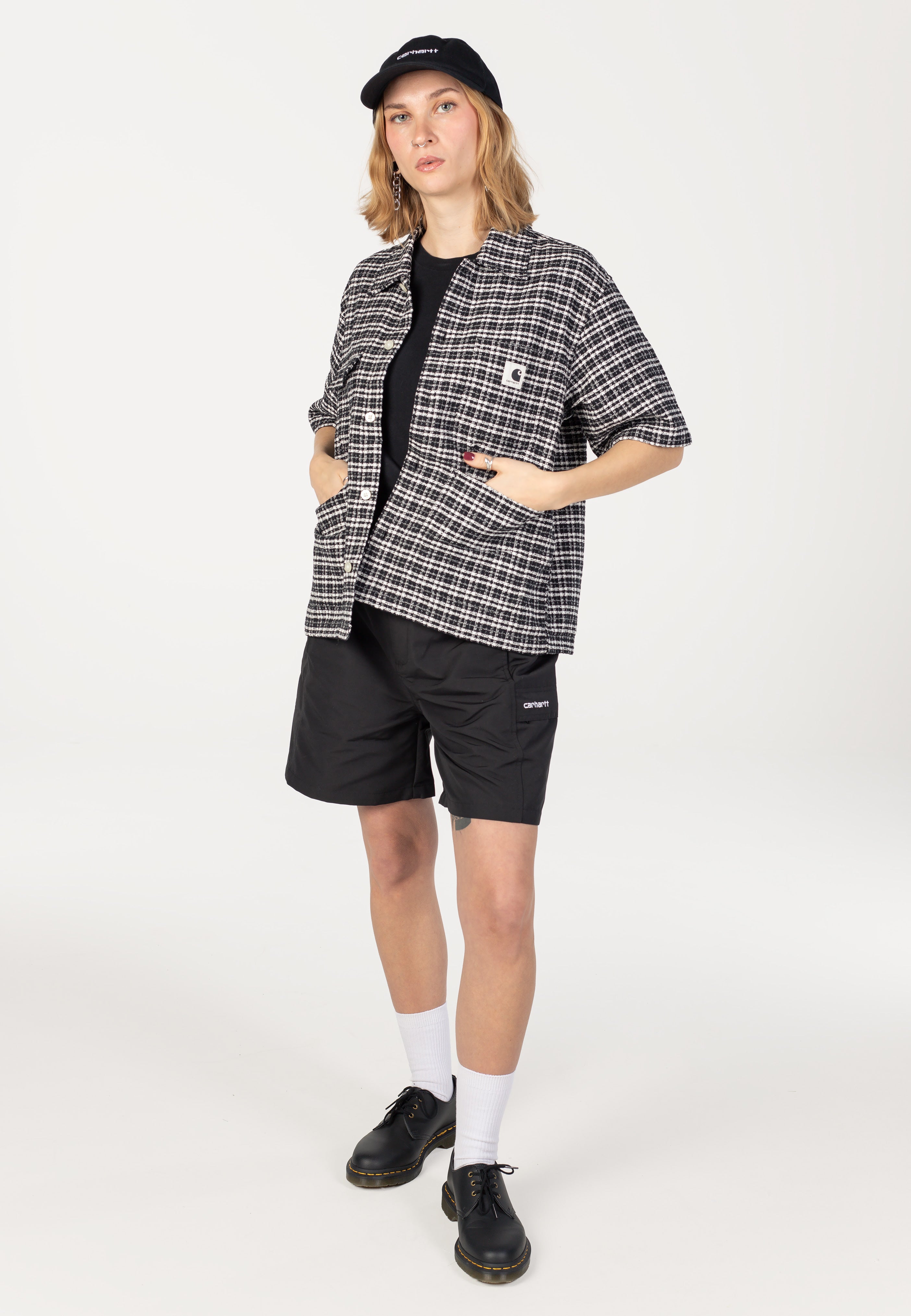 Carhartt WIP - W' Michigan Kander Check/Black - Shirt | Women-Image