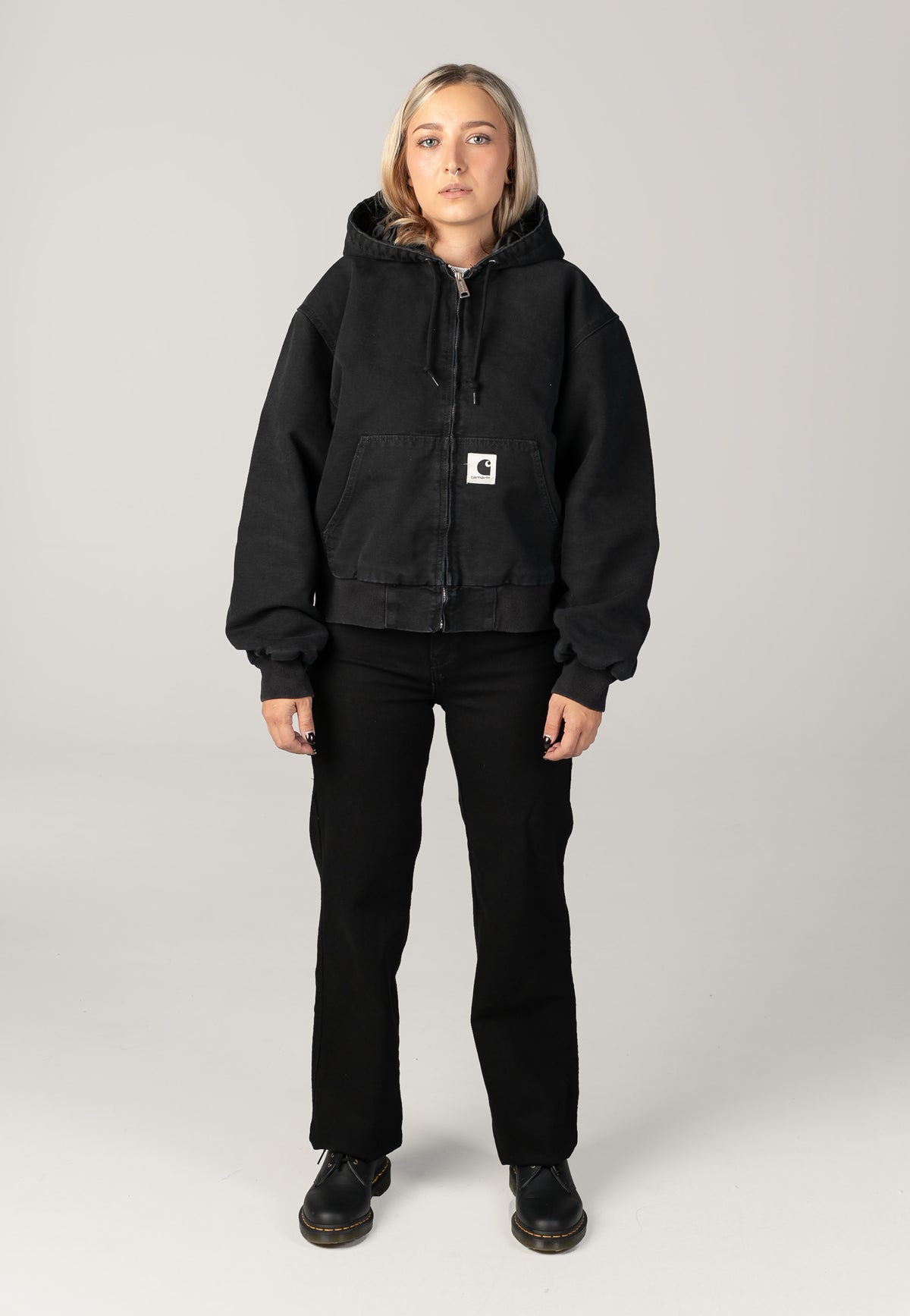 Carhartt WIP W' OG Active Stone Canvas Black Chaqueta | Women-Image