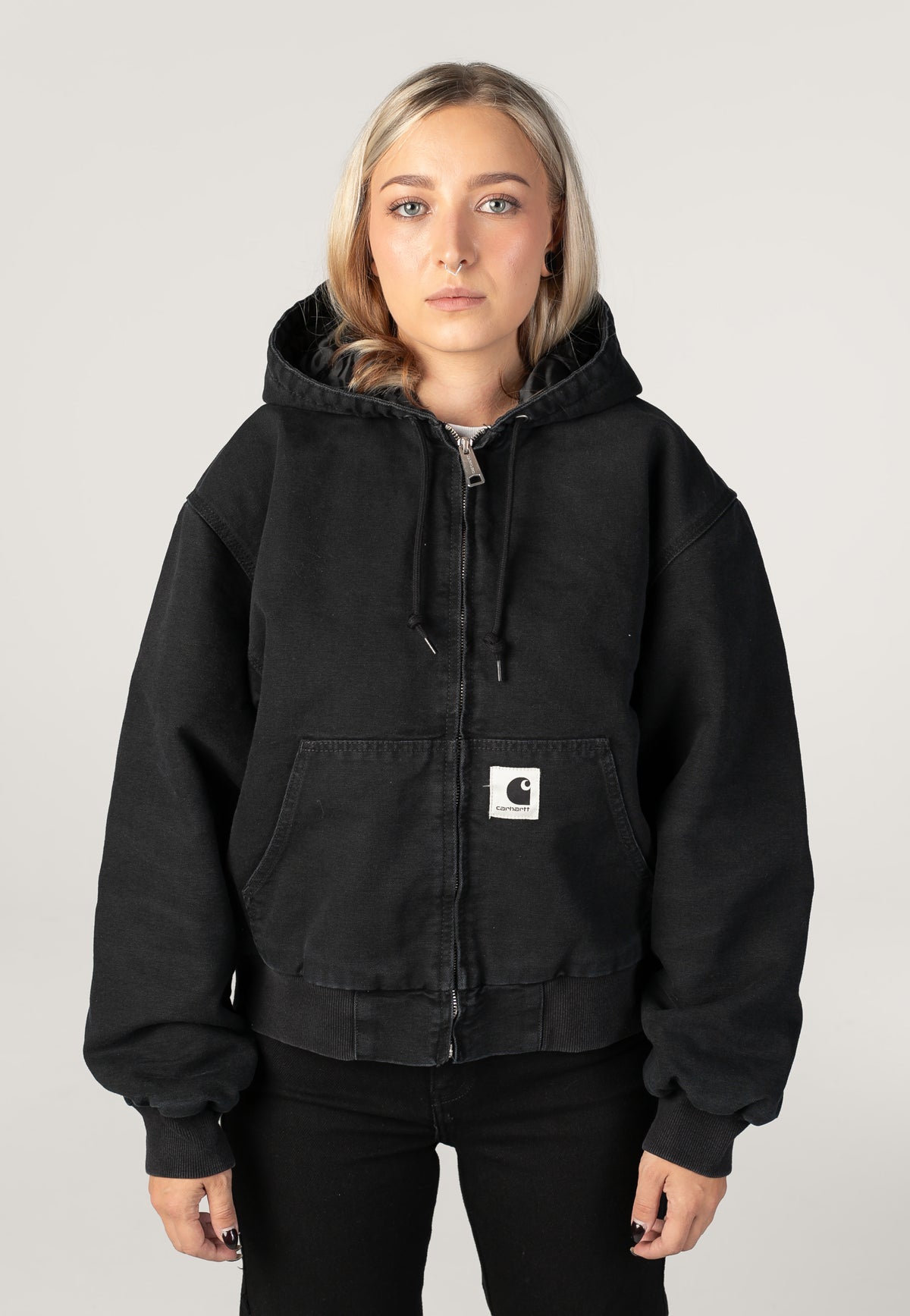 Carhartt WIP W' OG Active Stone Canvas Black Chaqueta | Women-Image