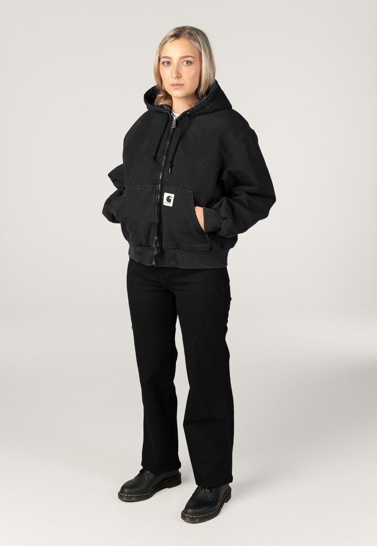 Carhartt WIP W' OG Active Stone Canvas Black Chaqueta | Women-Image