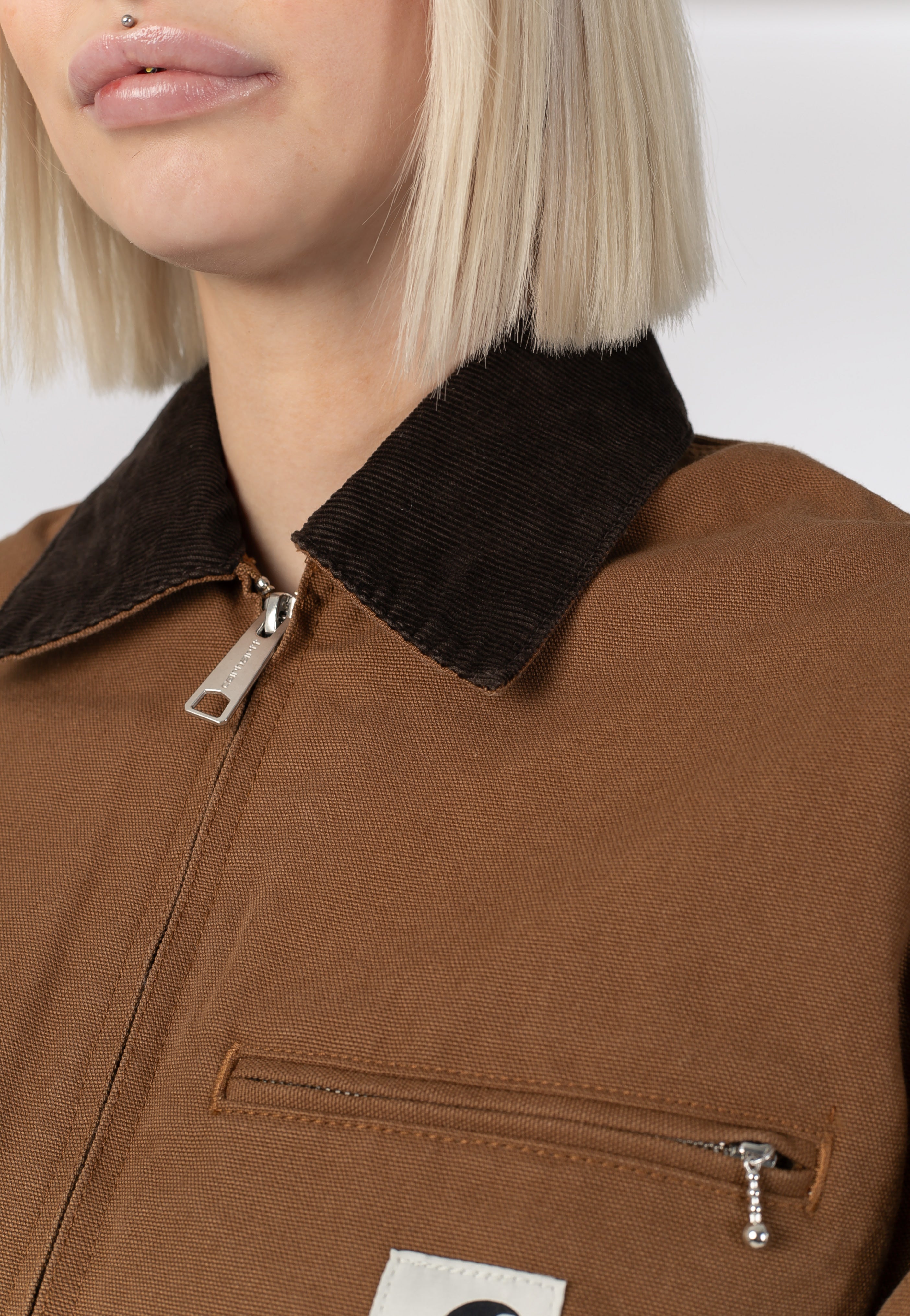 Carhartt WIP - W' OG Detroit Rinsed Wip H Brown/Tobacco - Jacket | Women-Image