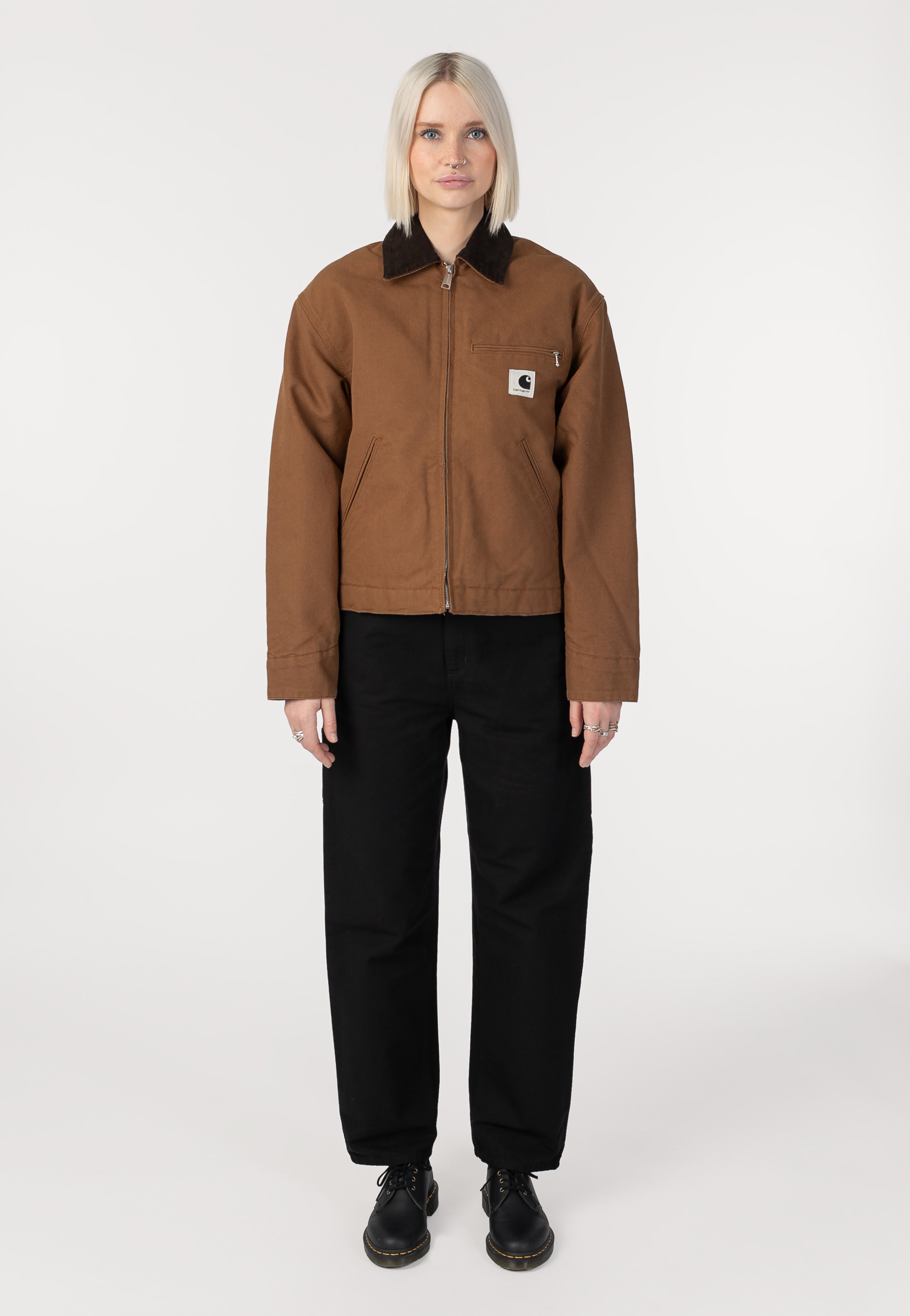 Carhartt WIP - W' OG Detroit Rinsed Wip H Brown/Tobacco - Jacket | Women-Image