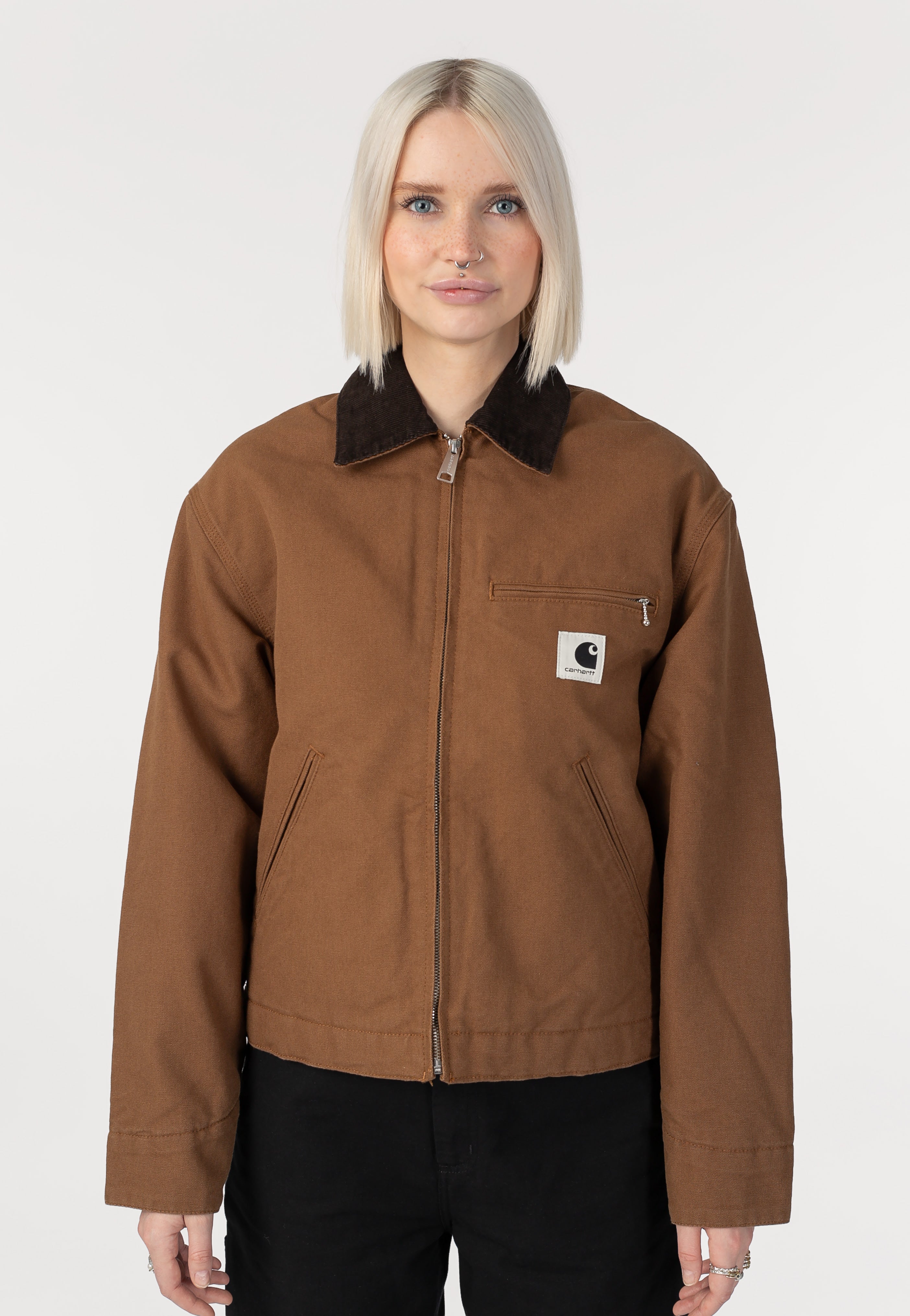 Carhartt WIP - W' OG Detroit Rinsed Wip H Brown/Tobacco - Jacket | Women-Image
