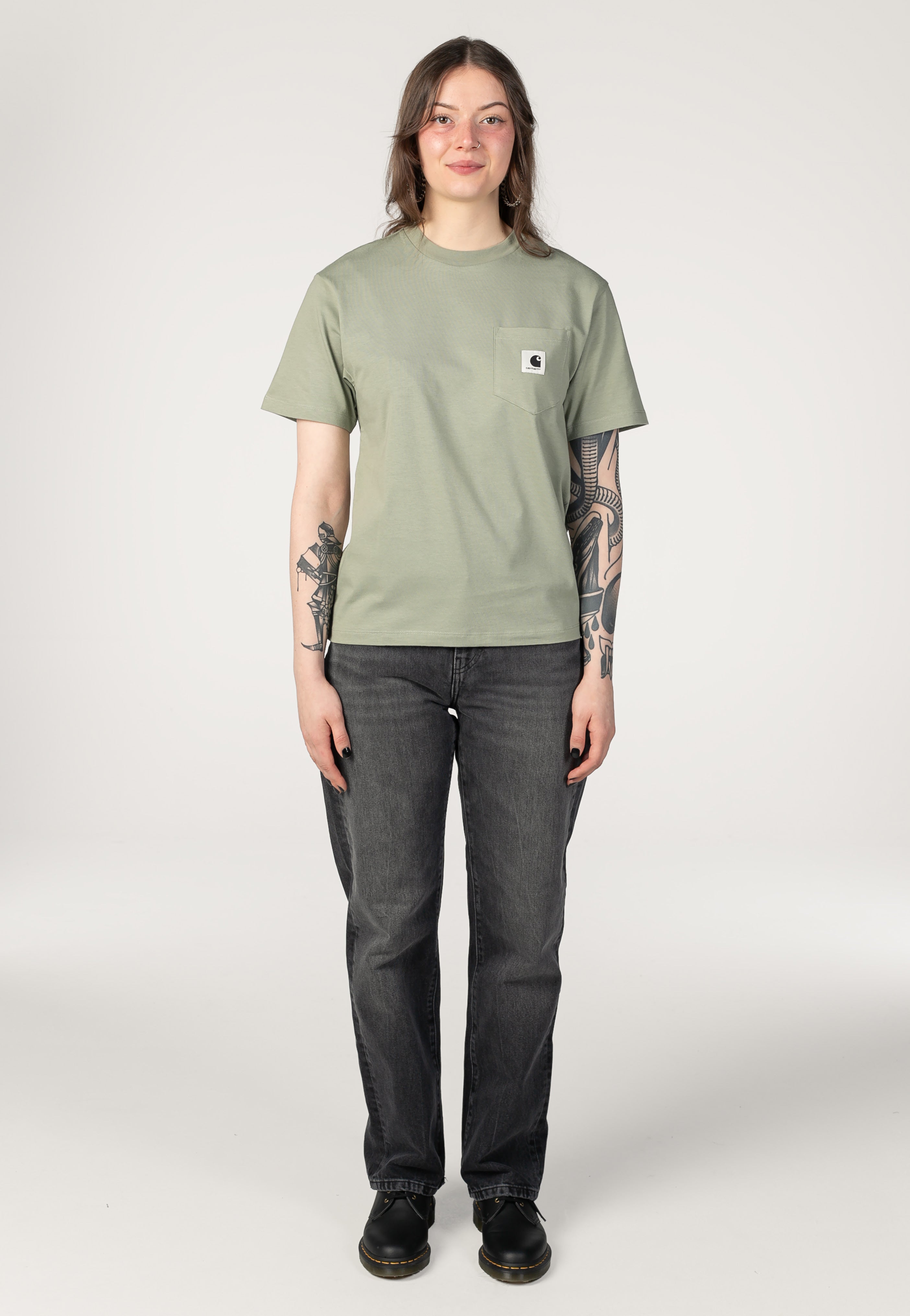 Carhartt WIP - W' Pocket Shady Green - T-Shirt | Women-Image