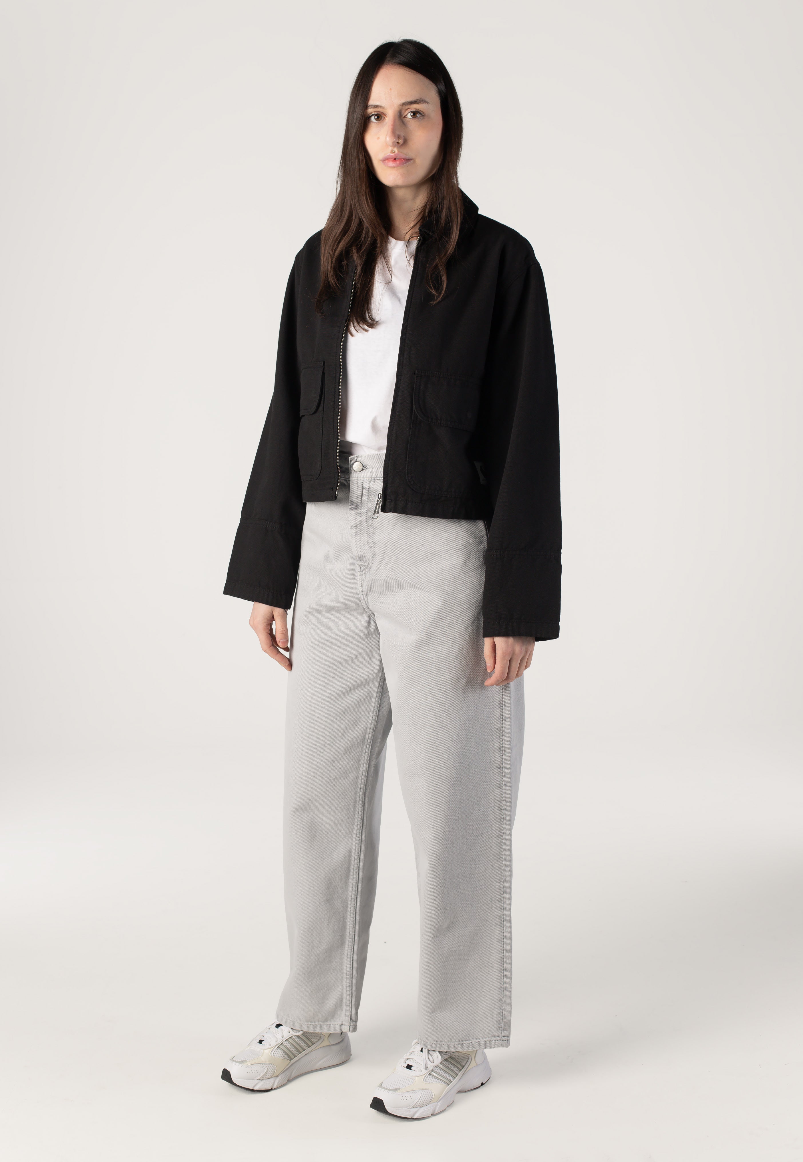 Carhartt WIP - W' Prescott Garment Dyed Black/Black - Jacket | Women-Image
