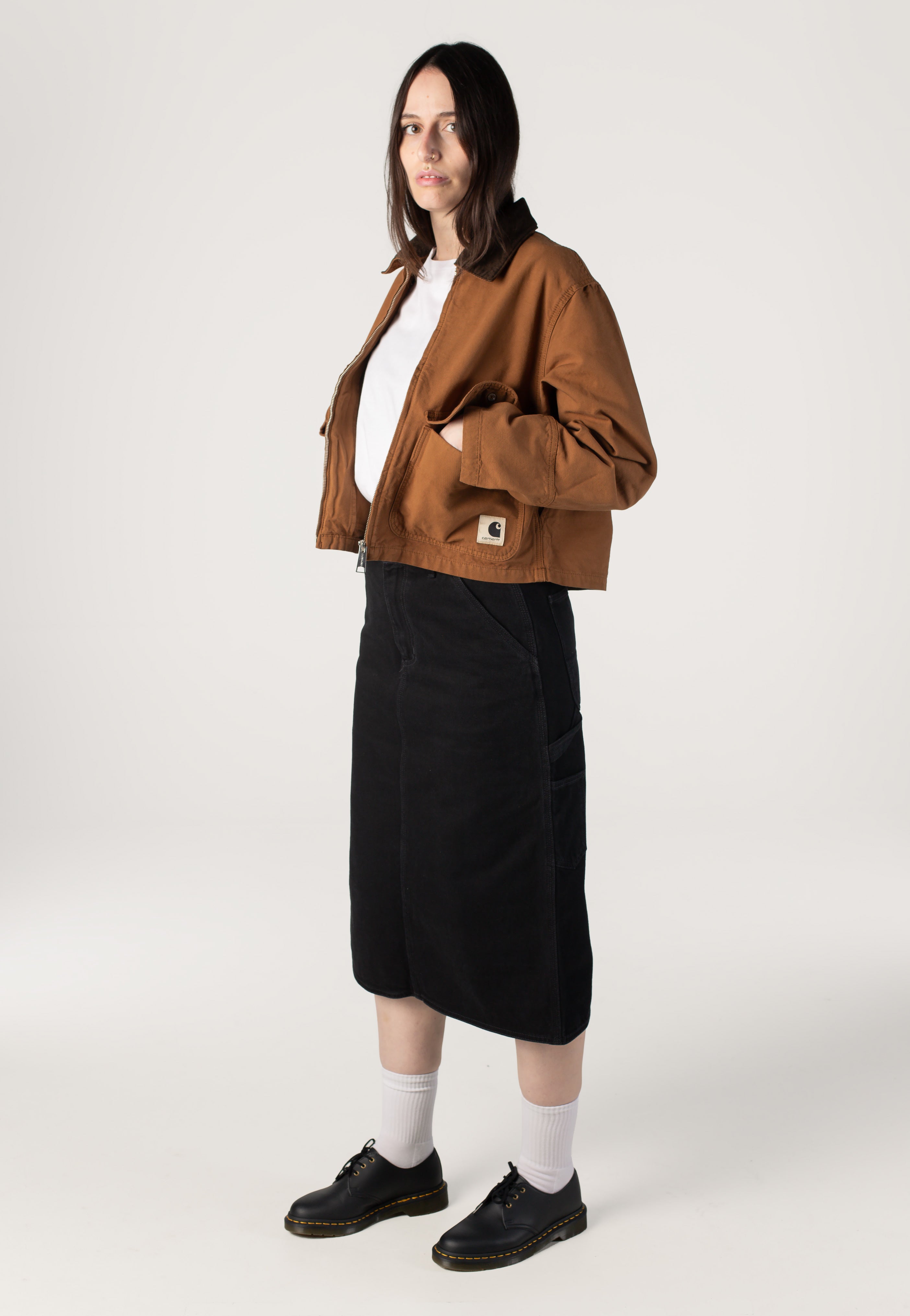 Carhartt WIP - W' Prescott Garment Dyed Hamilton Brown/Tobacco - Jacket | Women-Image