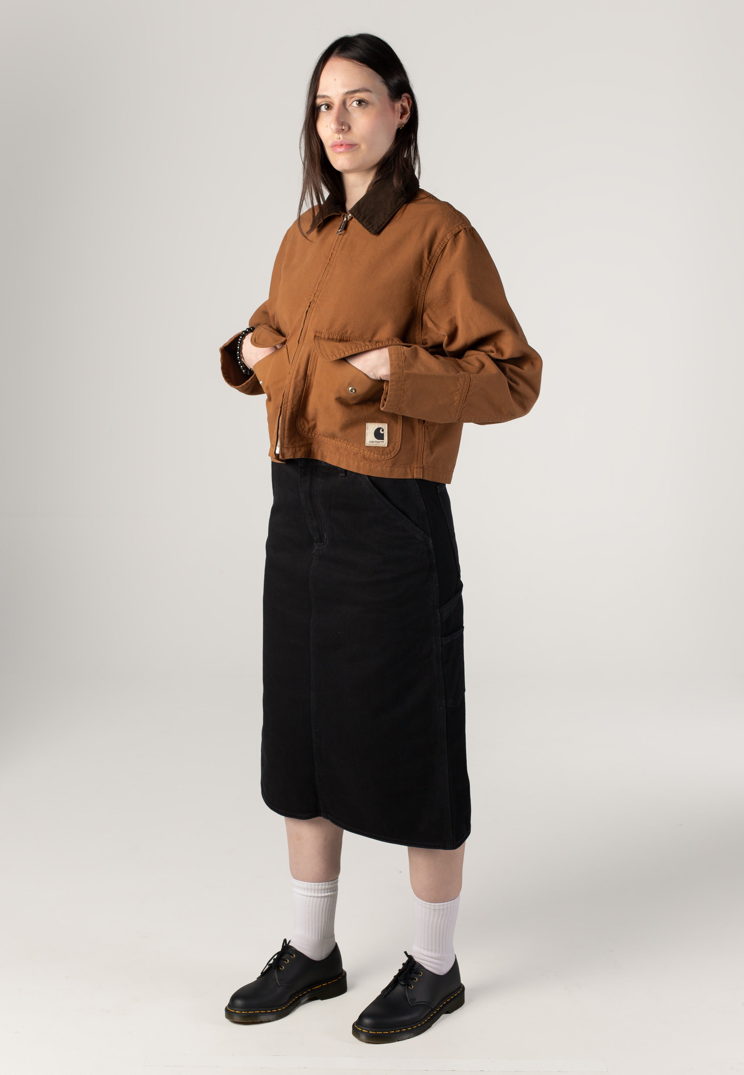 Carhartt WIP - W' Prescott Garment Dyed Hamilton Brown/Tobacco - Jacke