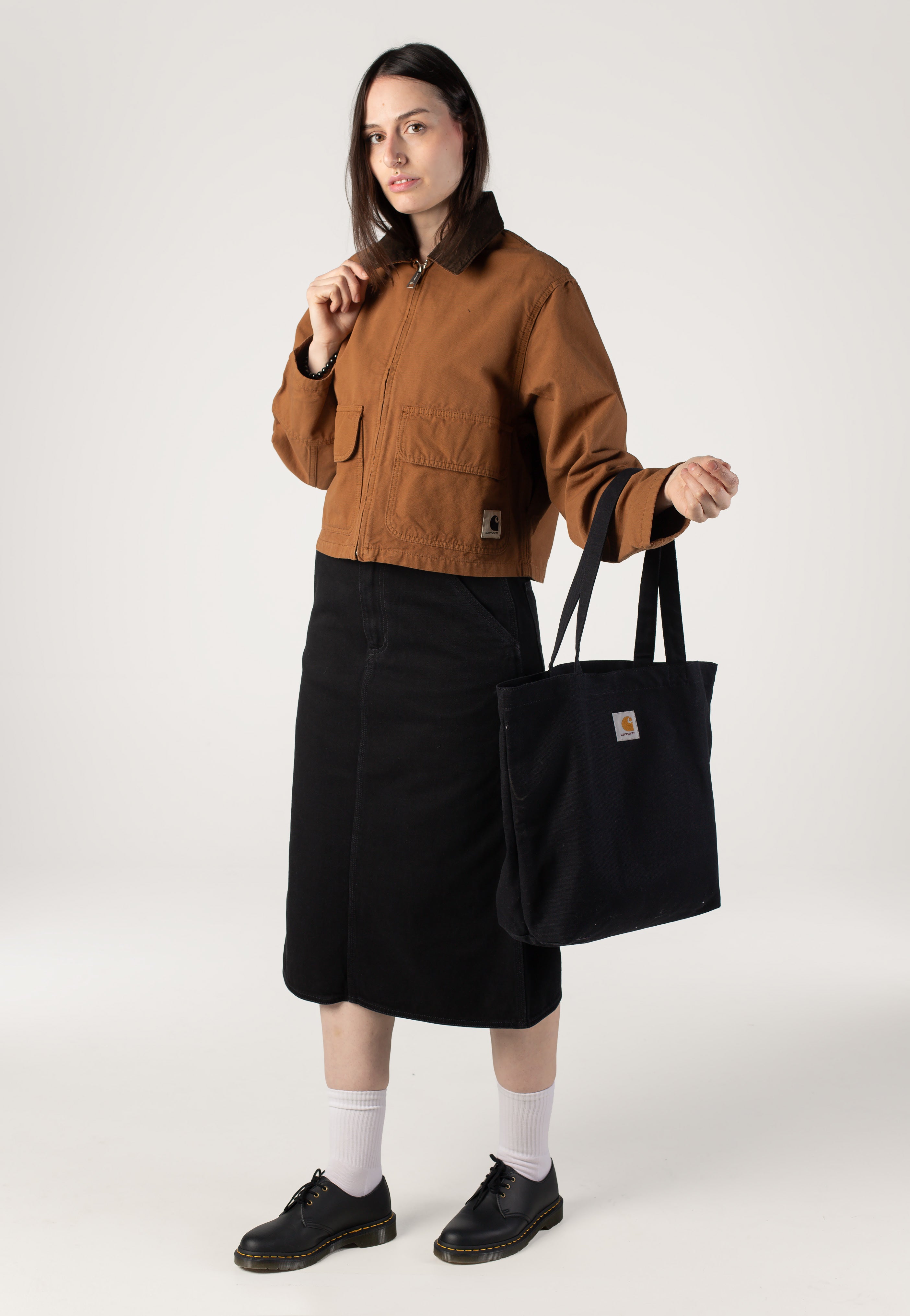 Carhartt WIP - W' Prescott Garment Dyed Hamilton Brown/Tobacco - Jacket | Women-Image