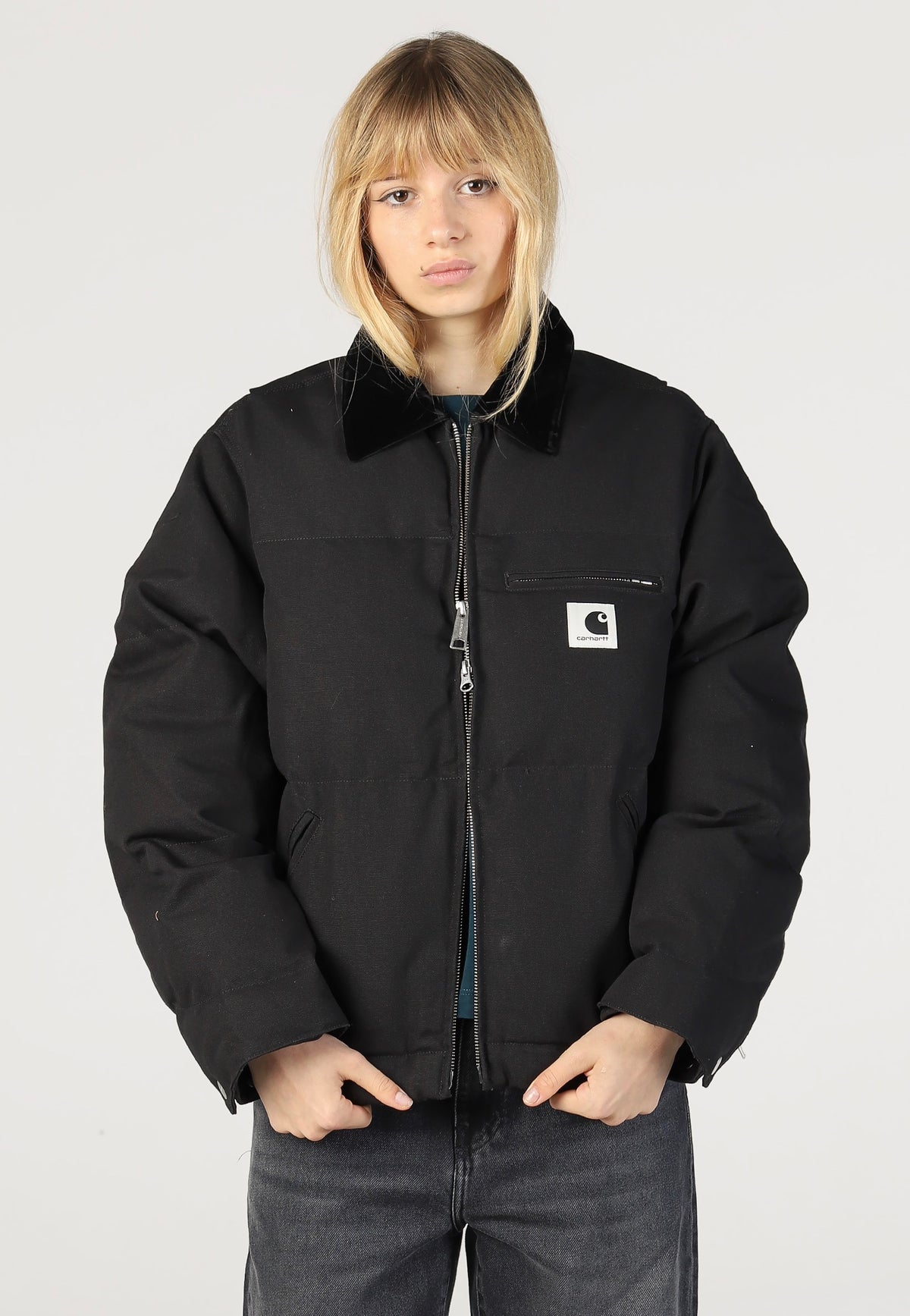 Carhartt WIP W' Raymond Black/Black Jacket | Women-Image