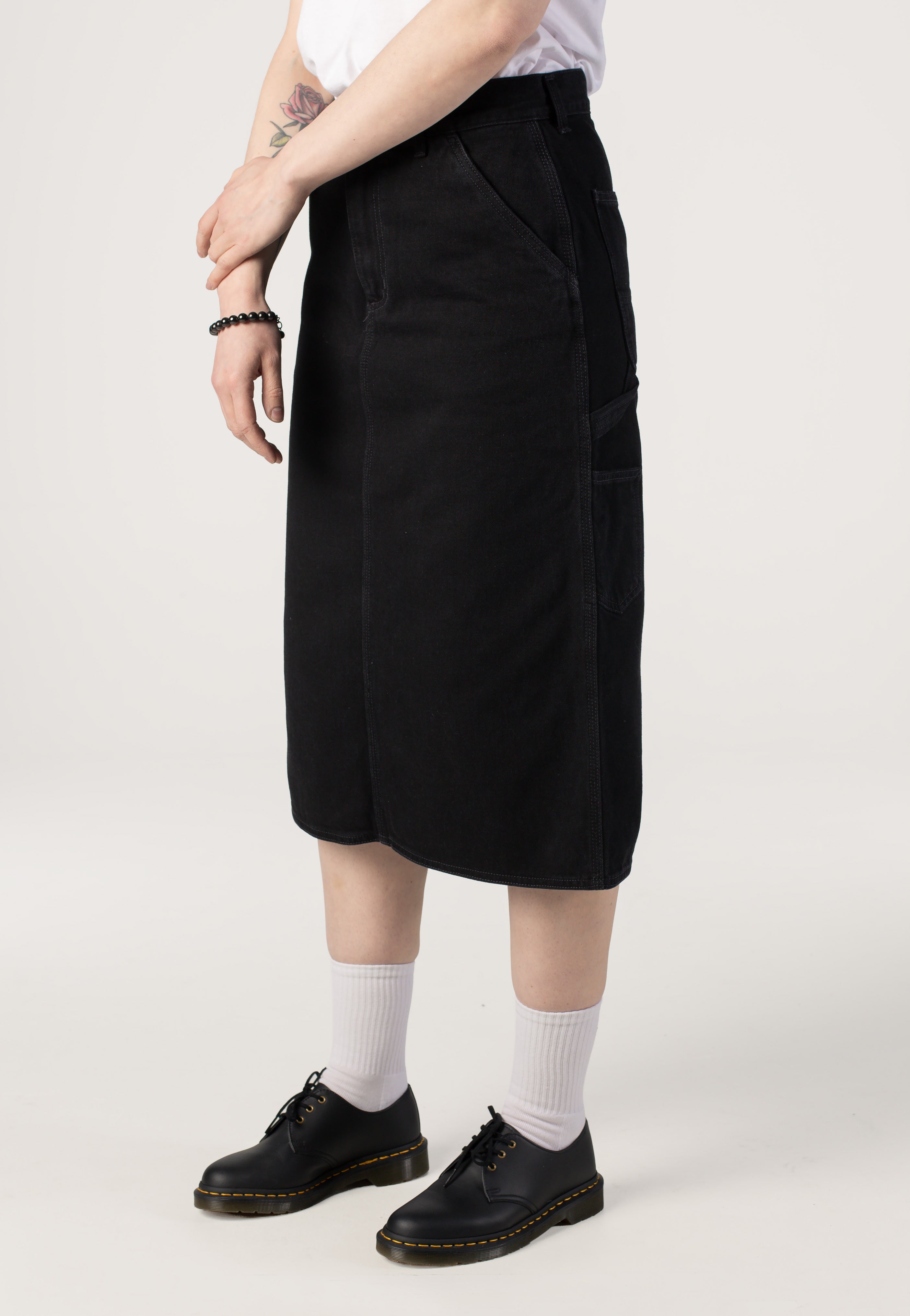 Carhartt WIP - W' Single Knee Stone Washed Black - Skirt | Women-Image