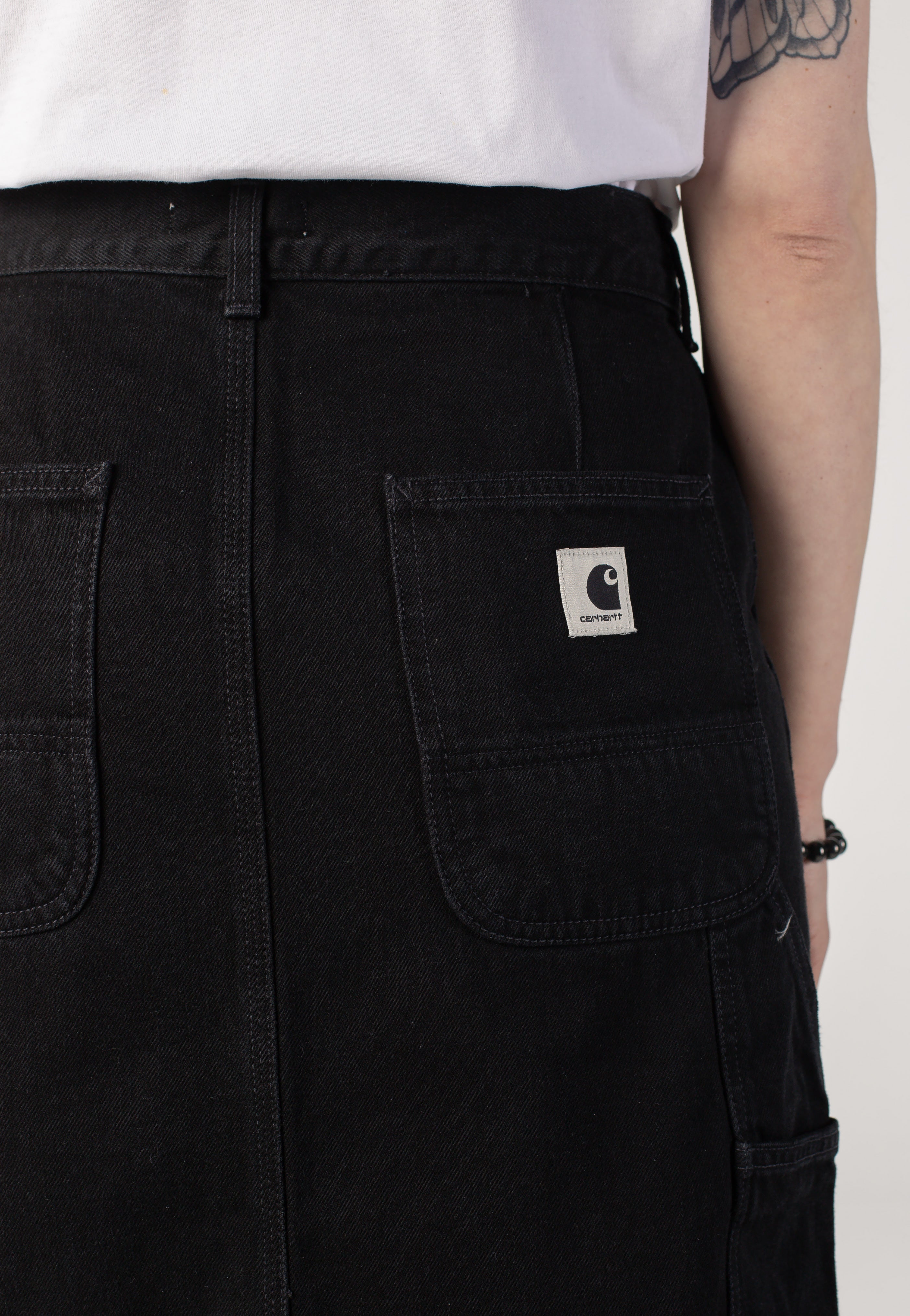 Carhartt WIP - W' Single Knee Stone Washed Black - Skirt | Women-Image