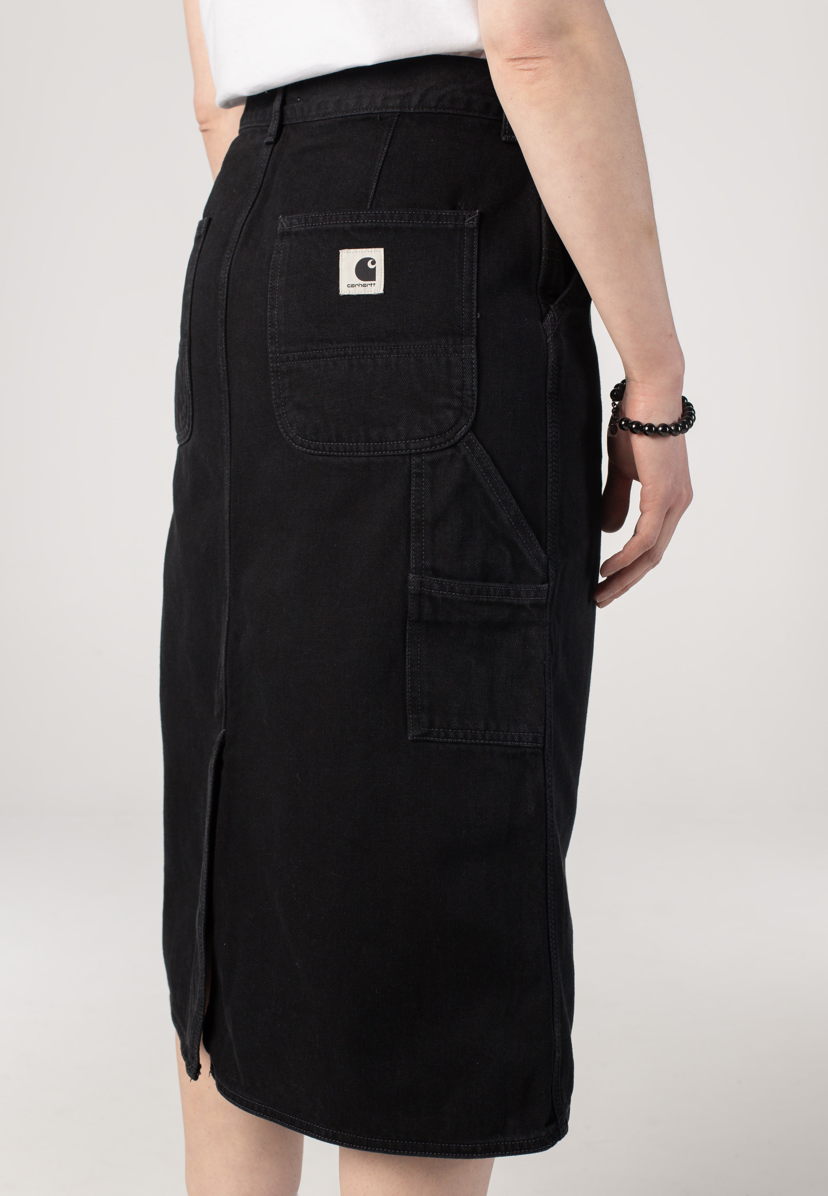 Carhartt WIP - W' Single Knee Stone Washed Black - Skirt | Women-Image