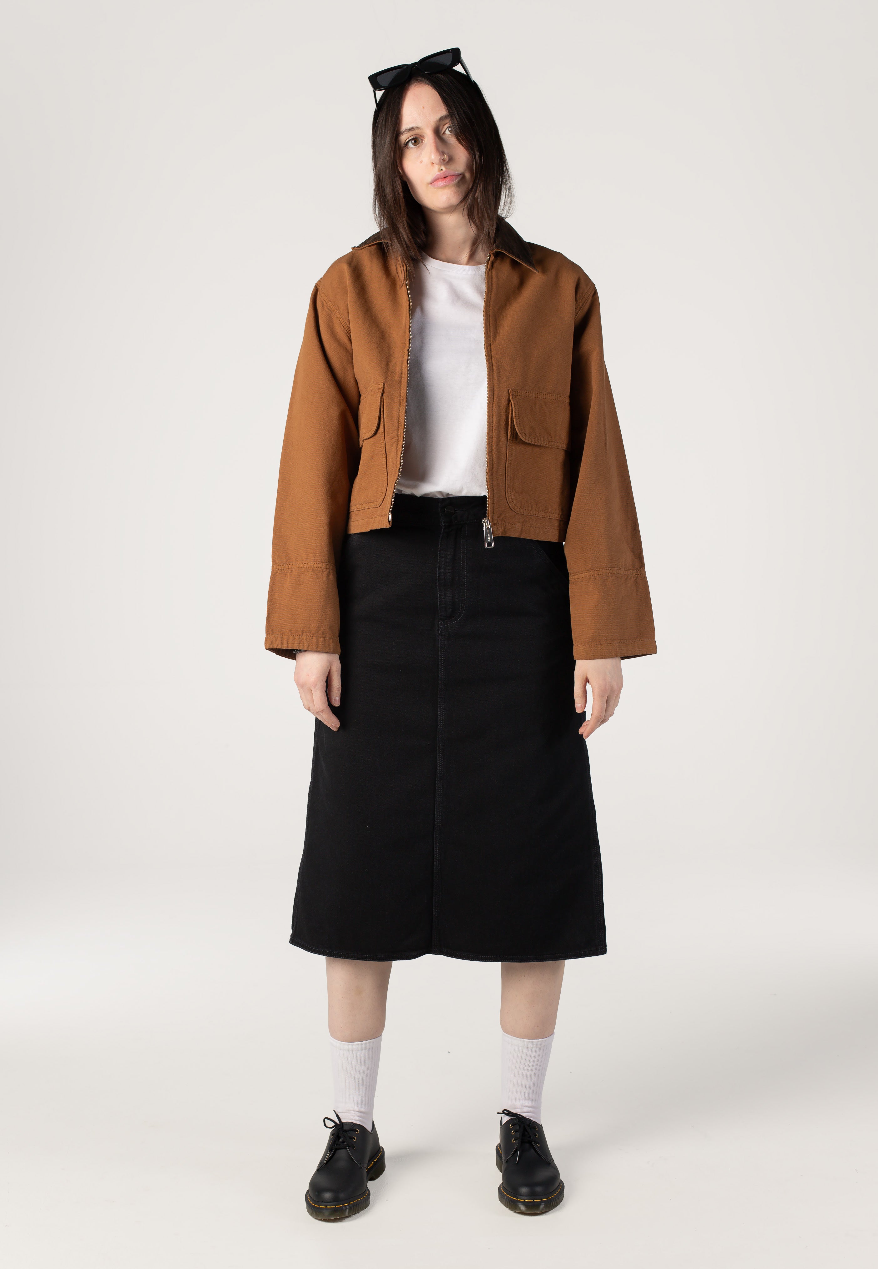 Carhartt WIP - W' Single Knee Stone Washed Black - Skirt | Women-Image