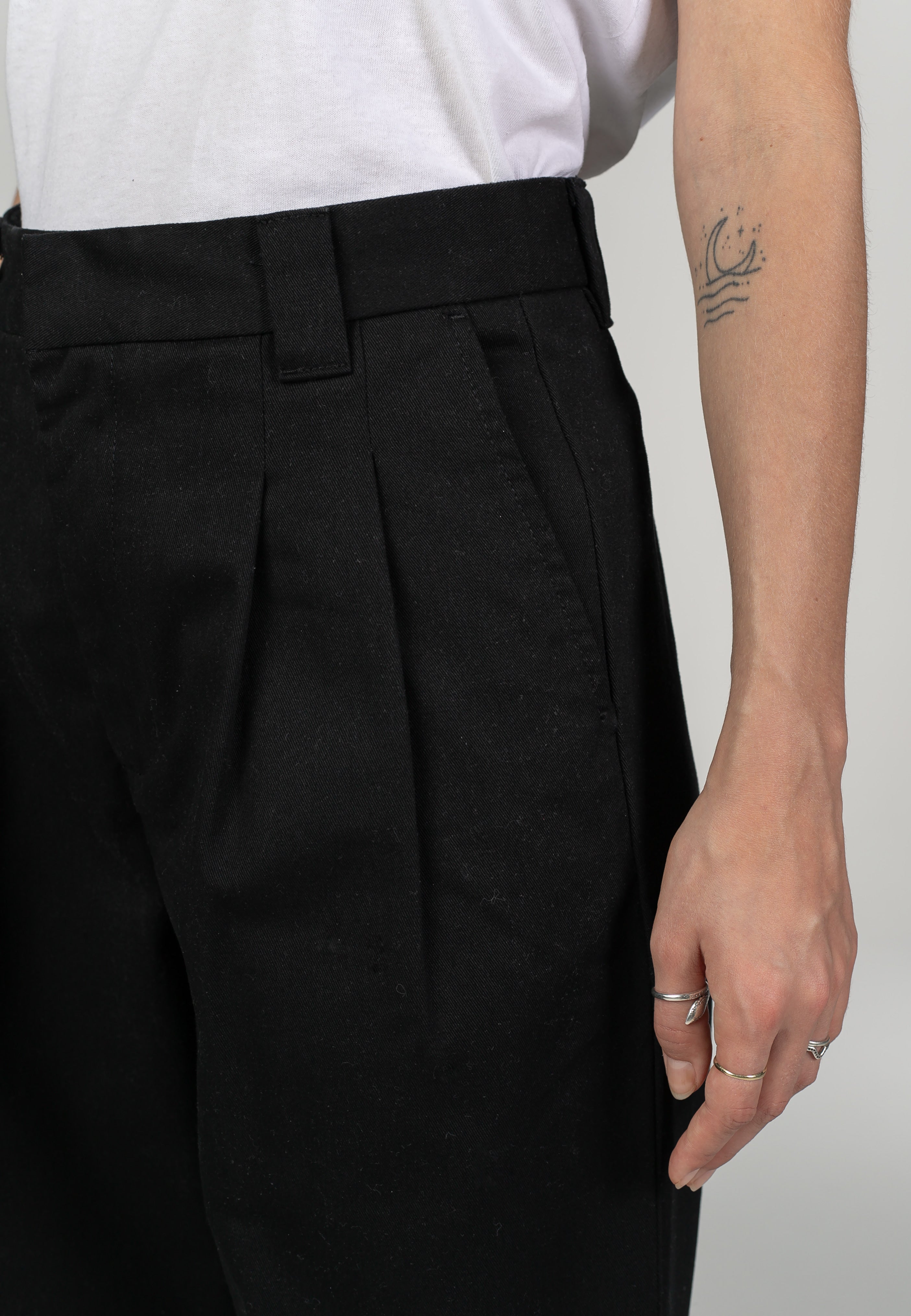 Carhartt WIP - W' Tristin Rinsed Black - Pants | Women-Image
