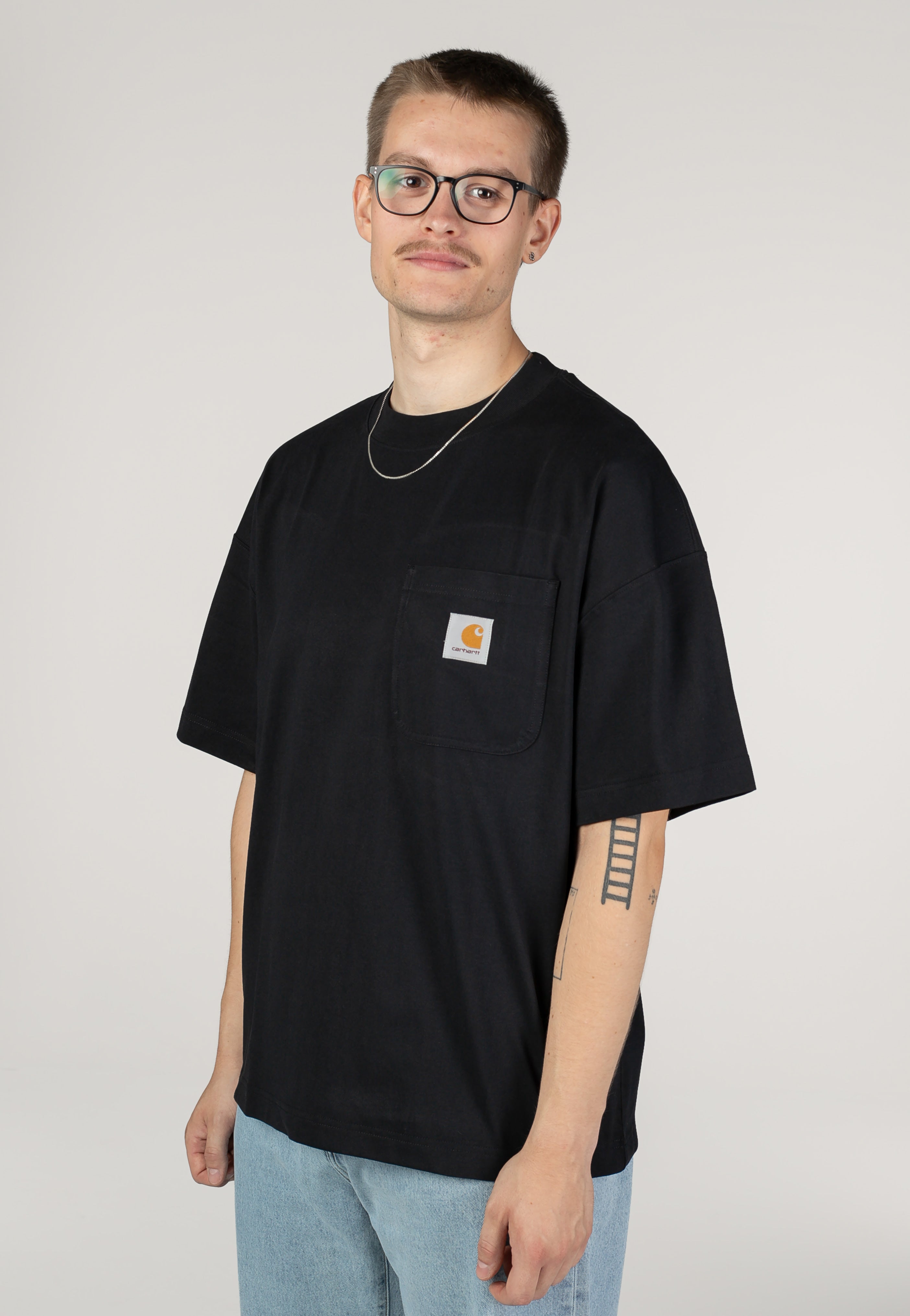 Carhartt WIP - Work Pocket Black - T-Shirt | Men-Image