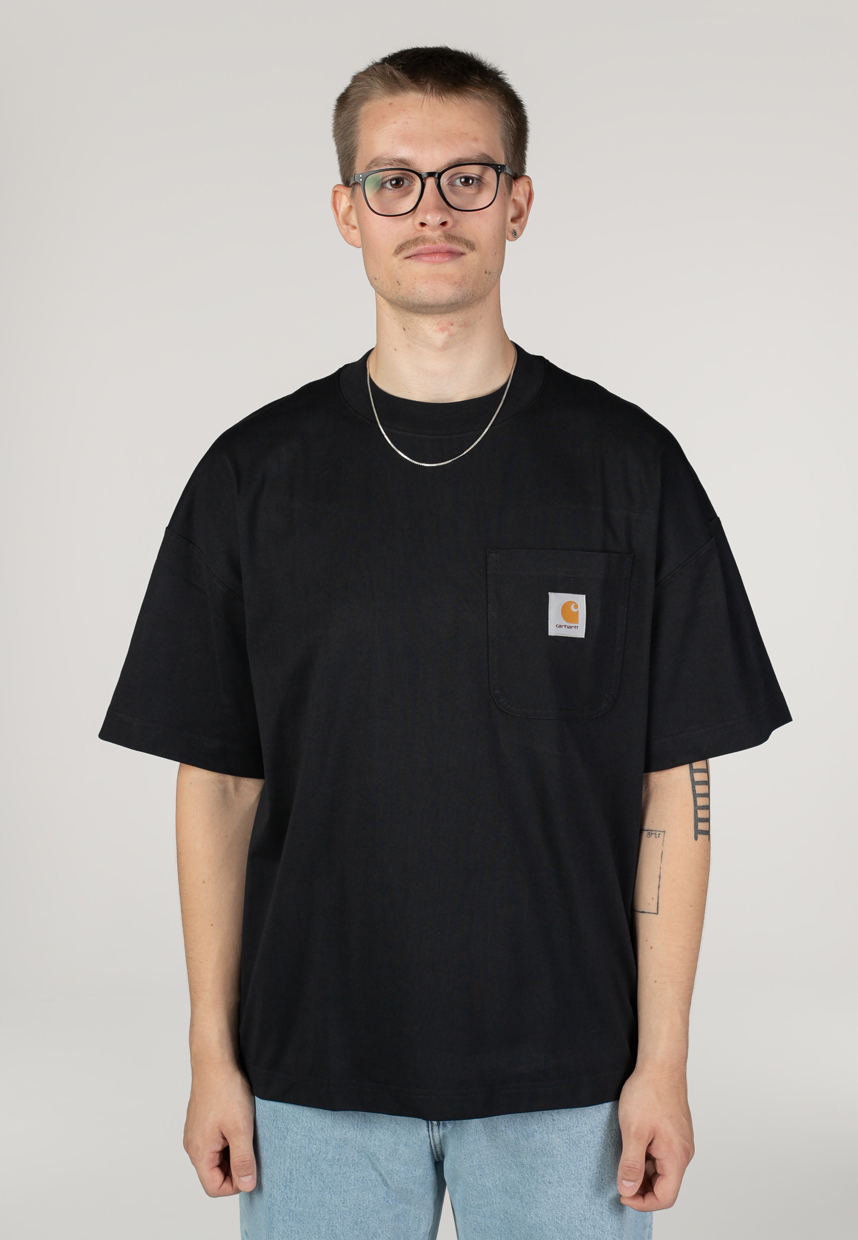 Carhartt WIP - Work Pocket Black - T-Shirt | Men-Image