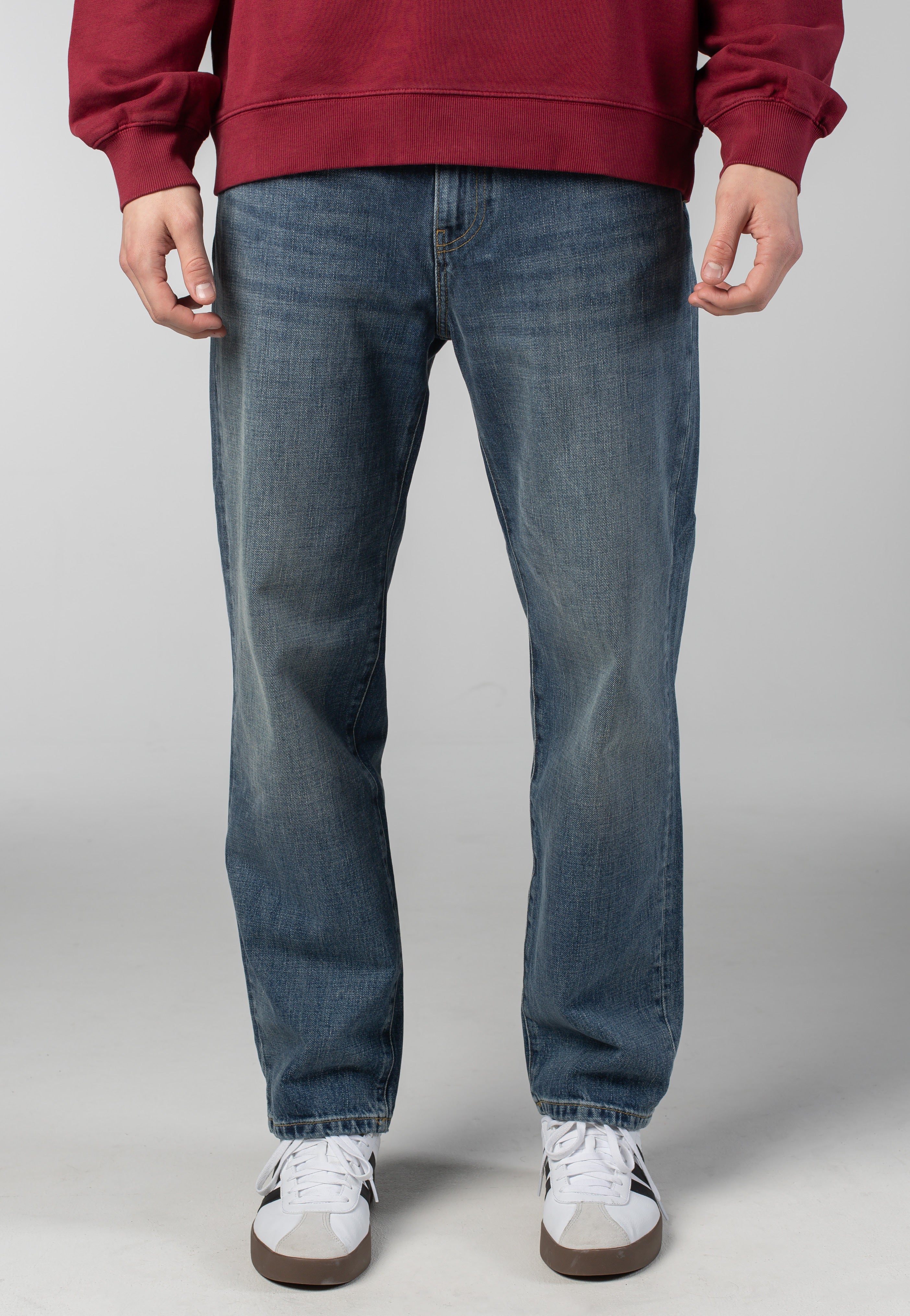 Carhartt WIP - Aaron Dark Used Wash Blue - Jeans | Men-Image