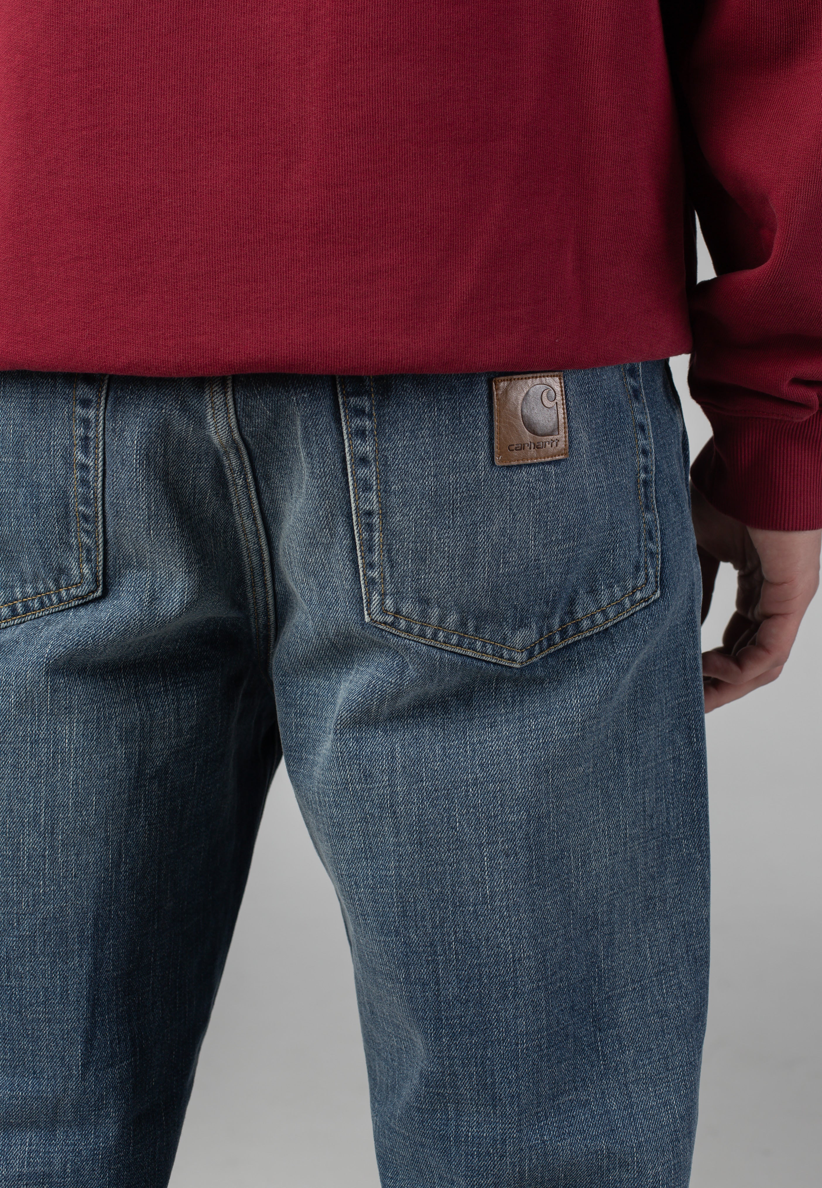 Carhartt WIP - Aaron Dark Used Wash Blue - Jeans | Men-Image