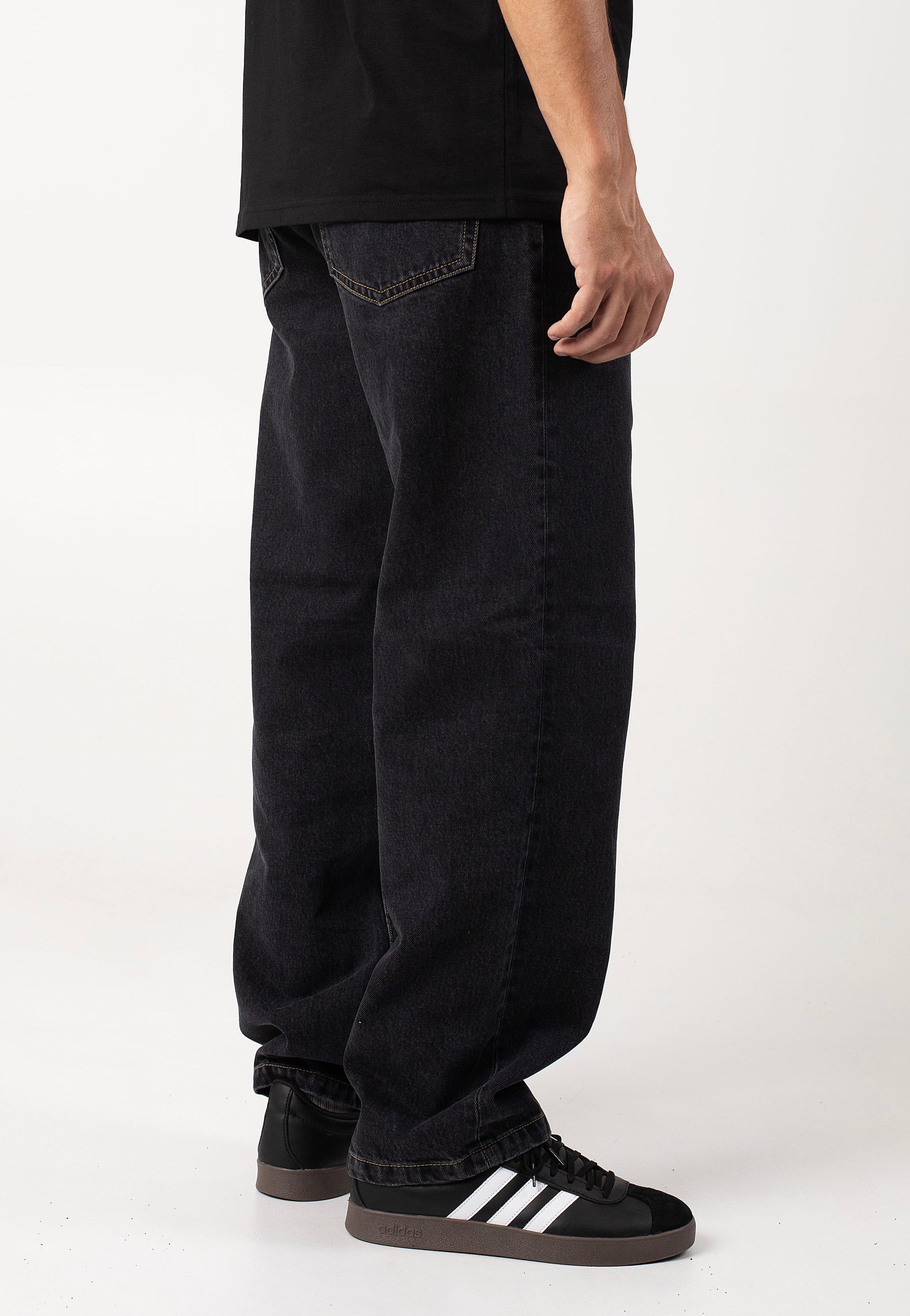 Carhartt WIP - Aaron Stone Washed Black - Jeans | Men-Image